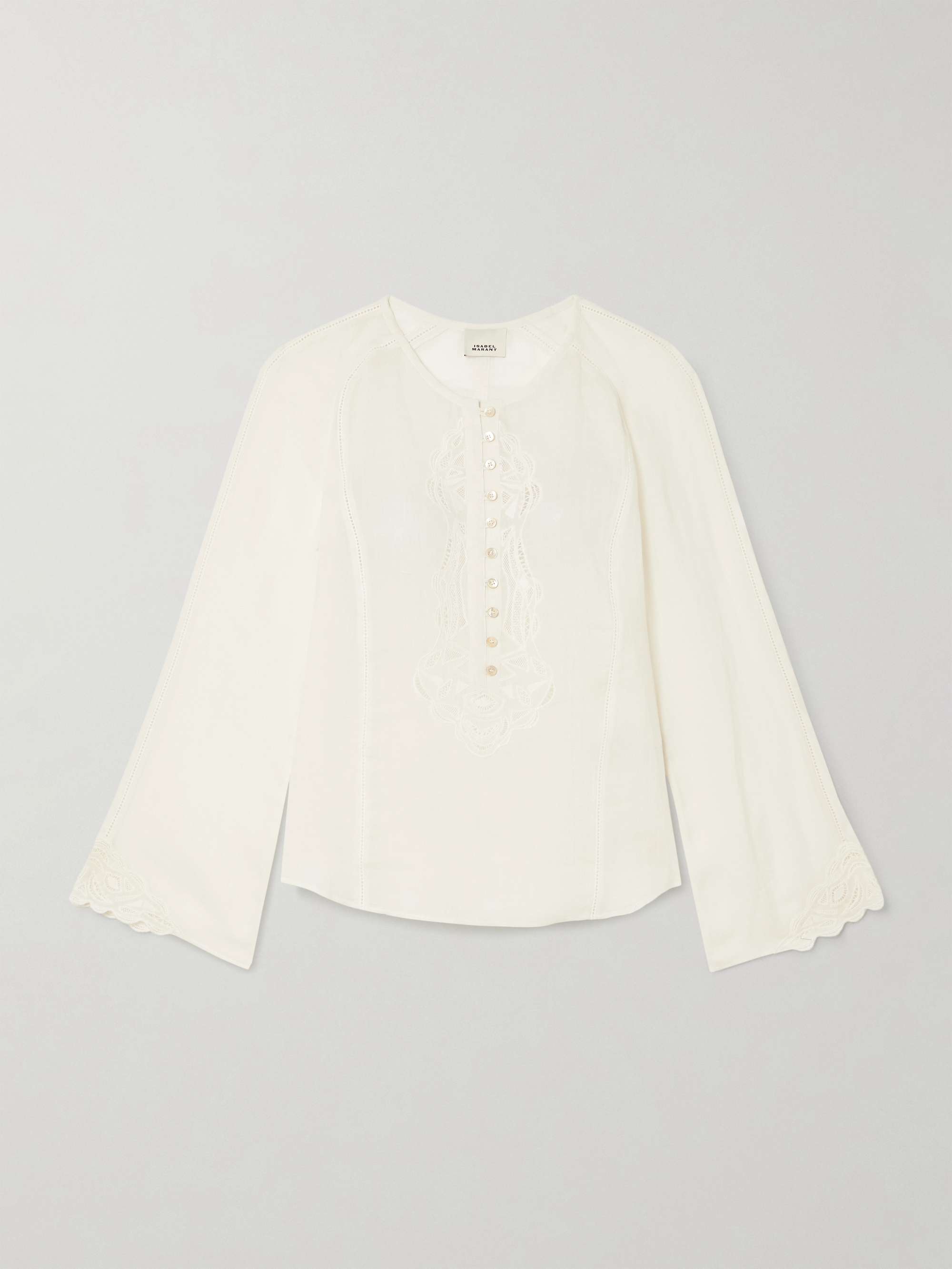 ISABEL MARANT ラミー ブラウス ブロイダリーアングレーズトリム ISABEL MARANT ラミー ブラウス ブロイダリーアングレーズトリム