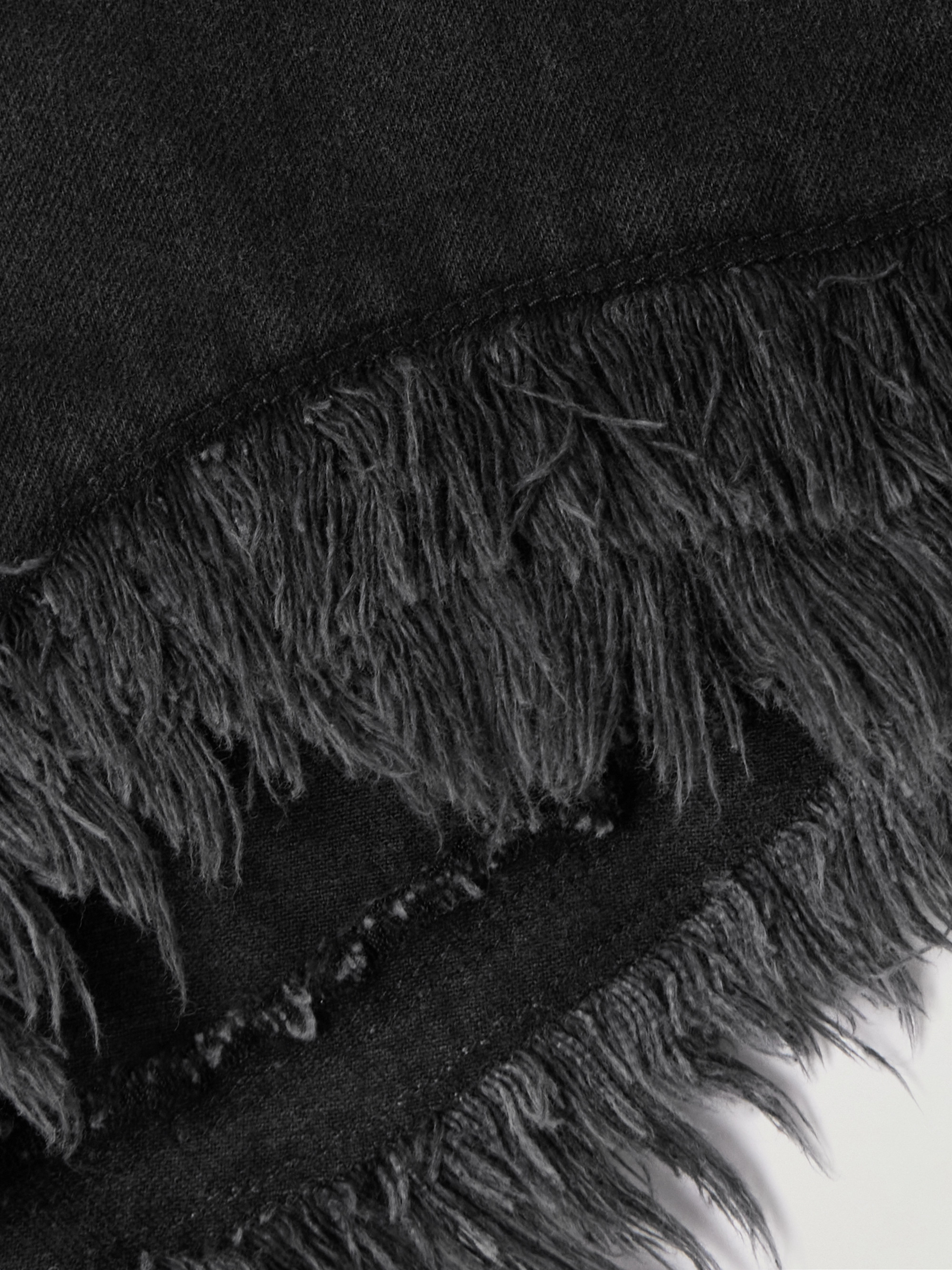 Isabel Marant Eneidao fringed denim shorts