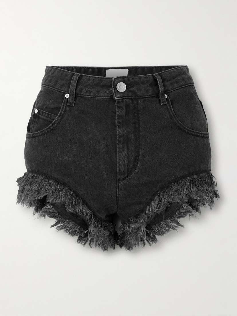 Isabel Marant Eneidao Fringed Denim Shorts