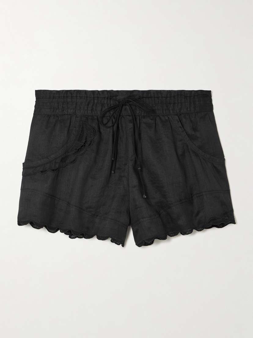 Isabel Marant Lola Broderie Anglaise Ramie Shorts