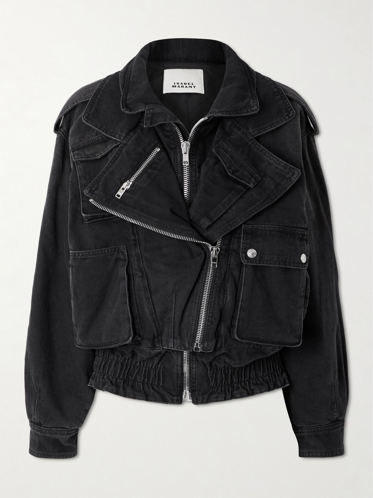 Isabel Marant Giubbino Aneli In Denim Nero Donna In Black