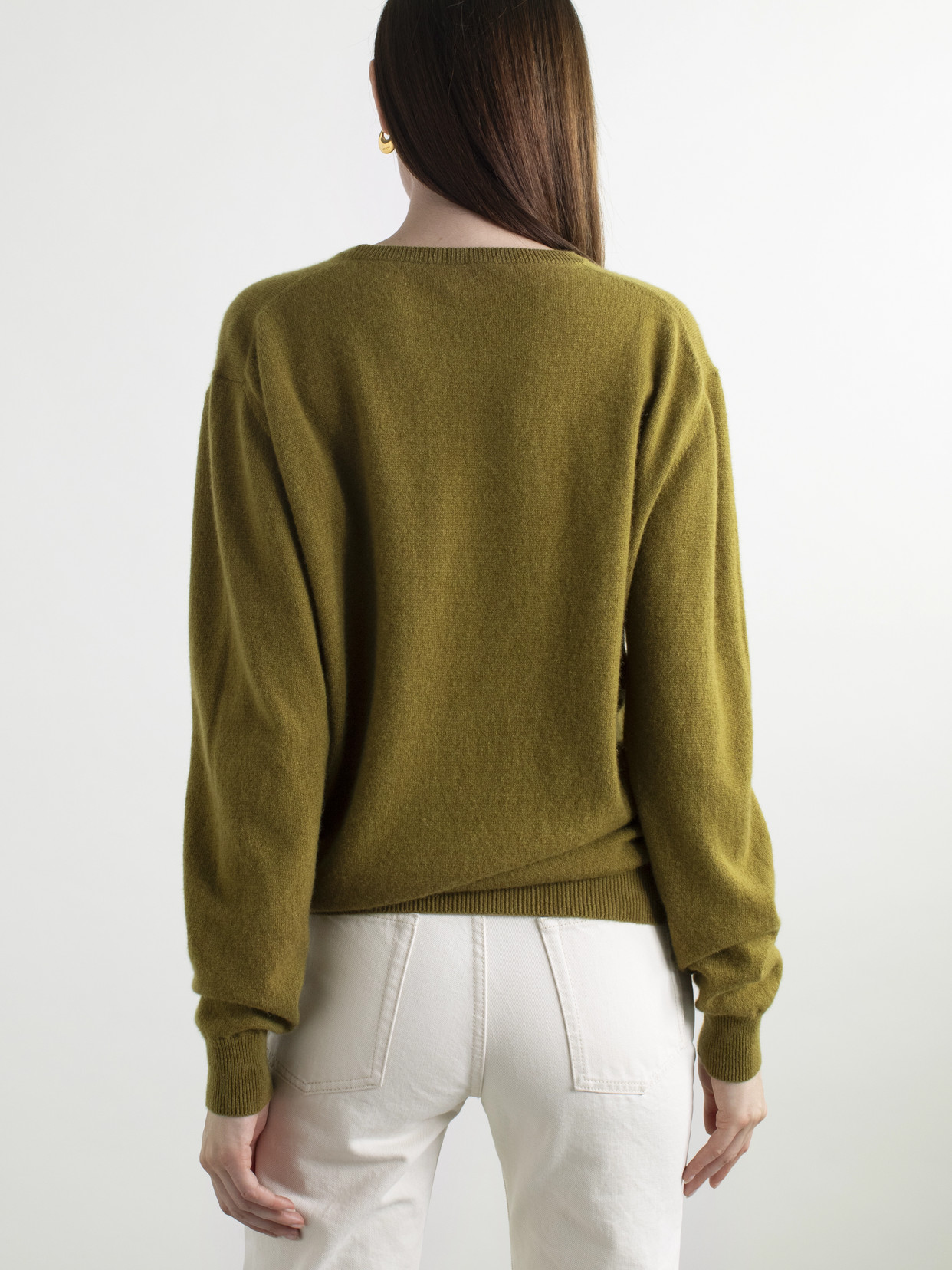Saint Laurent Cashmere Sweater In Green