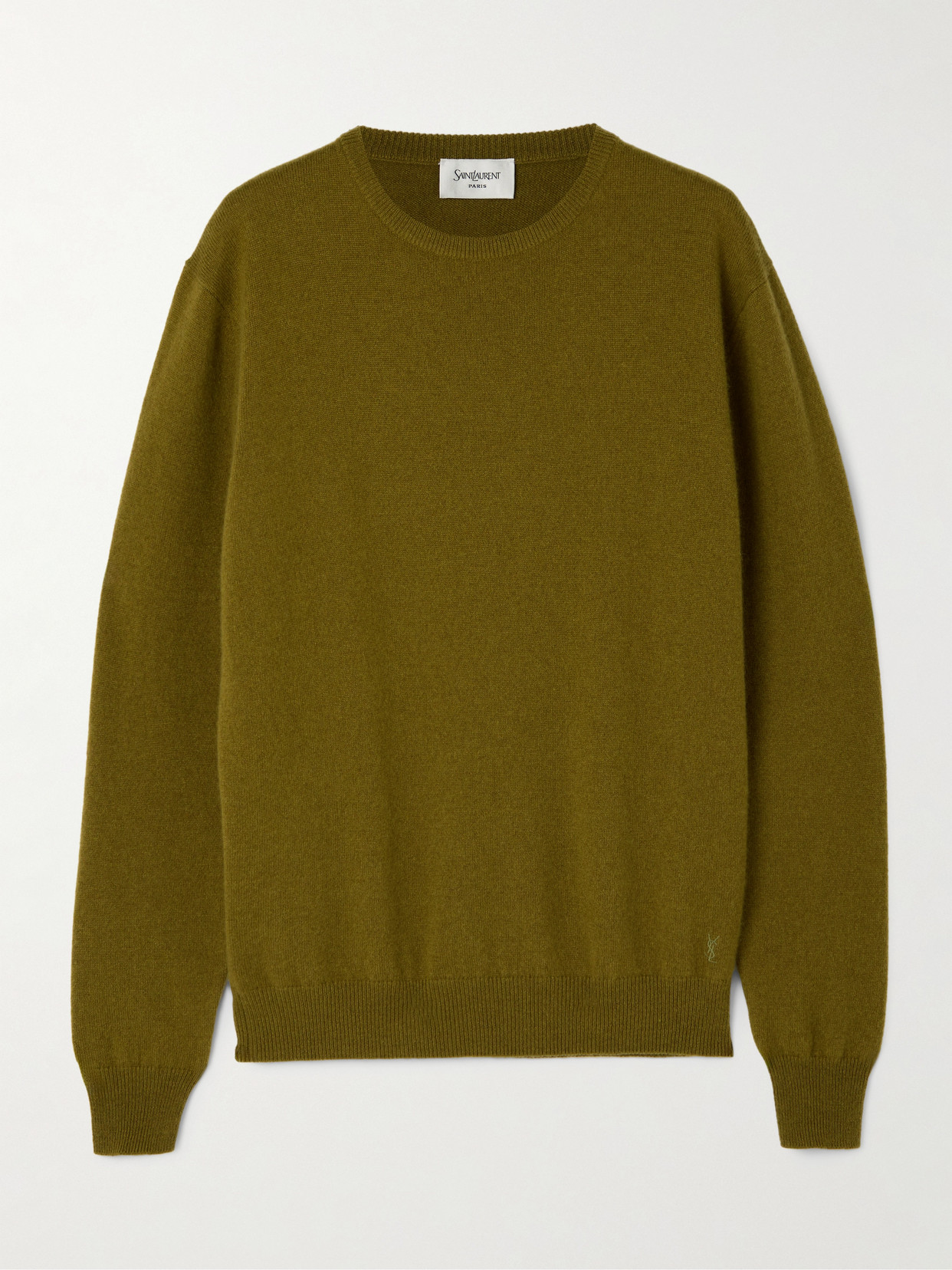 Saint Laurent Cashmere Sweater In Green