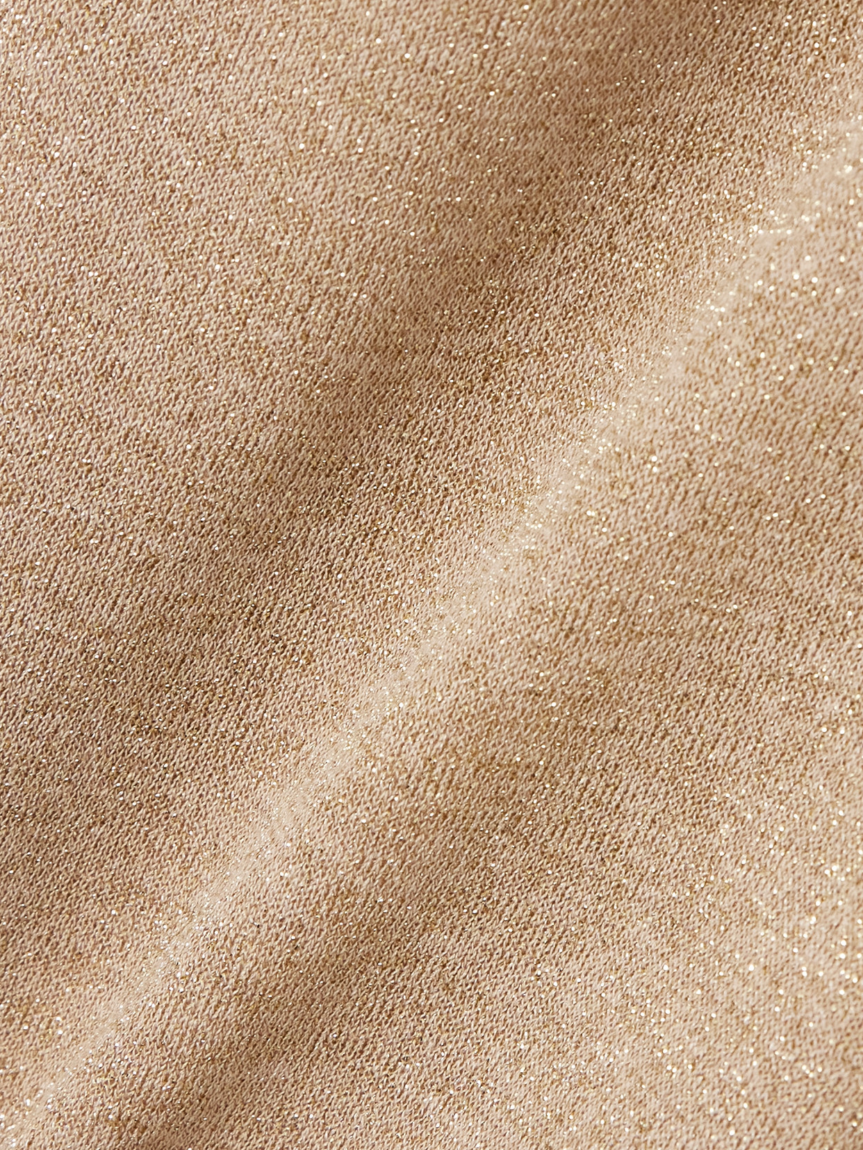 Saint Laurent Metallic Knitted Tank In Neutrals