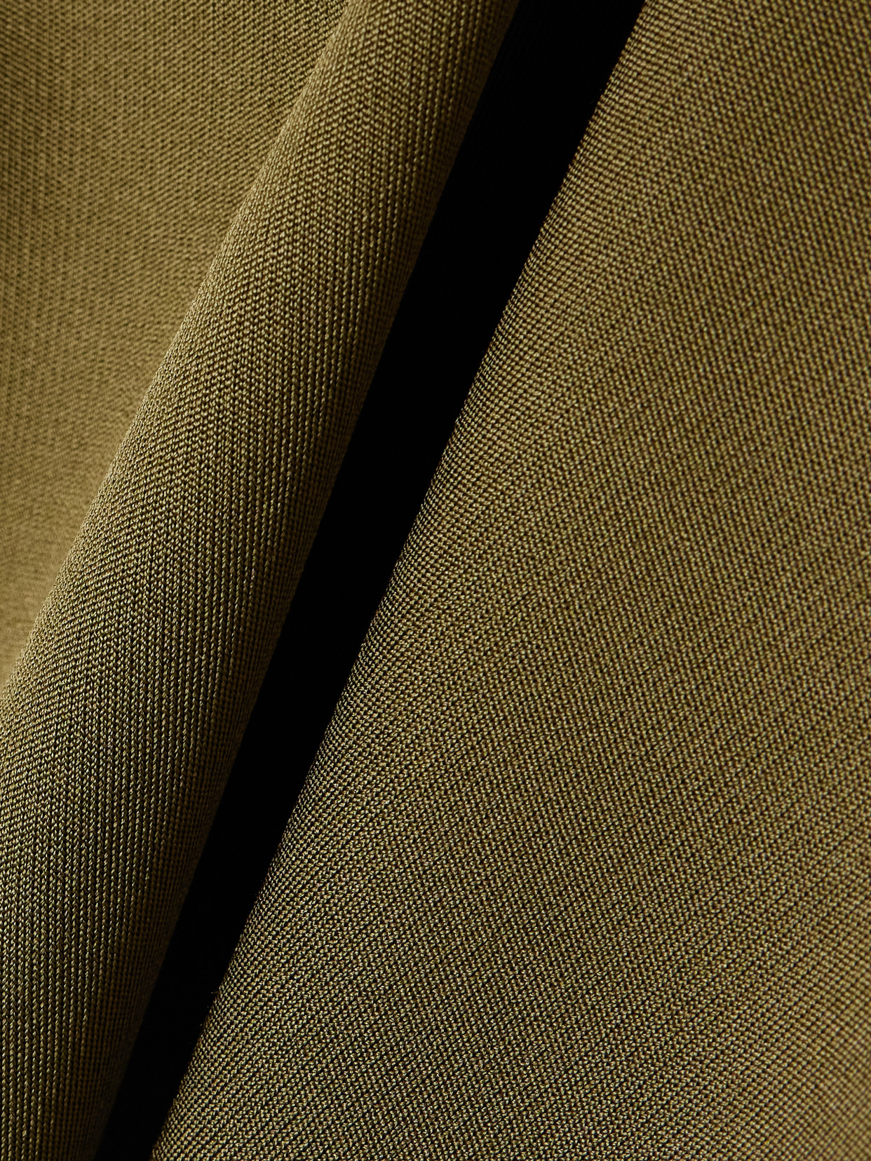 Saint Laurent Silk-blend Mini Skirt In Green