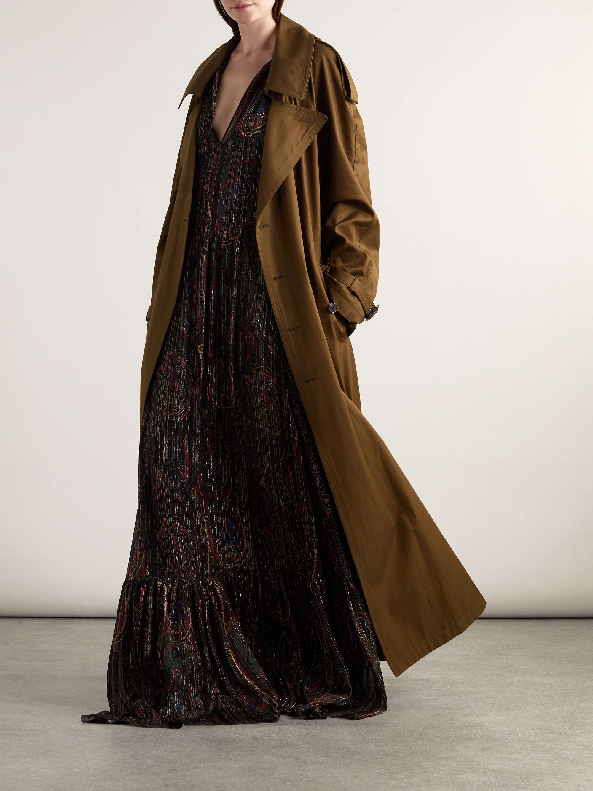 Belted shearling coat - camel - Yves Salomon – Yves Salomon US