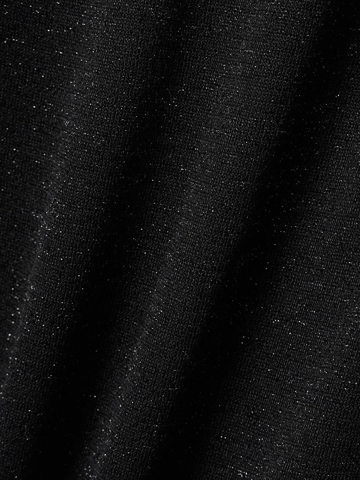 Saint Laurent Metallic Knitted Maxi Dress In Black