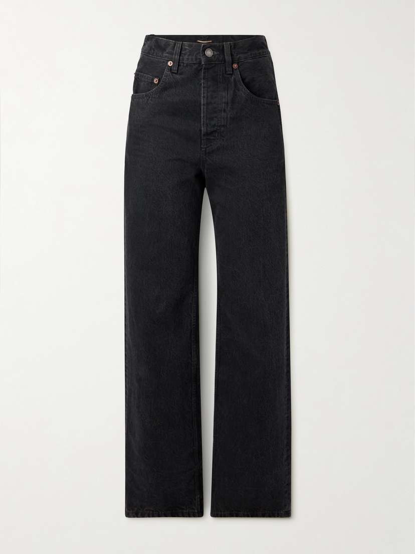 Saint Laurent 90s Baggy High-rise Wide-leg Jeans