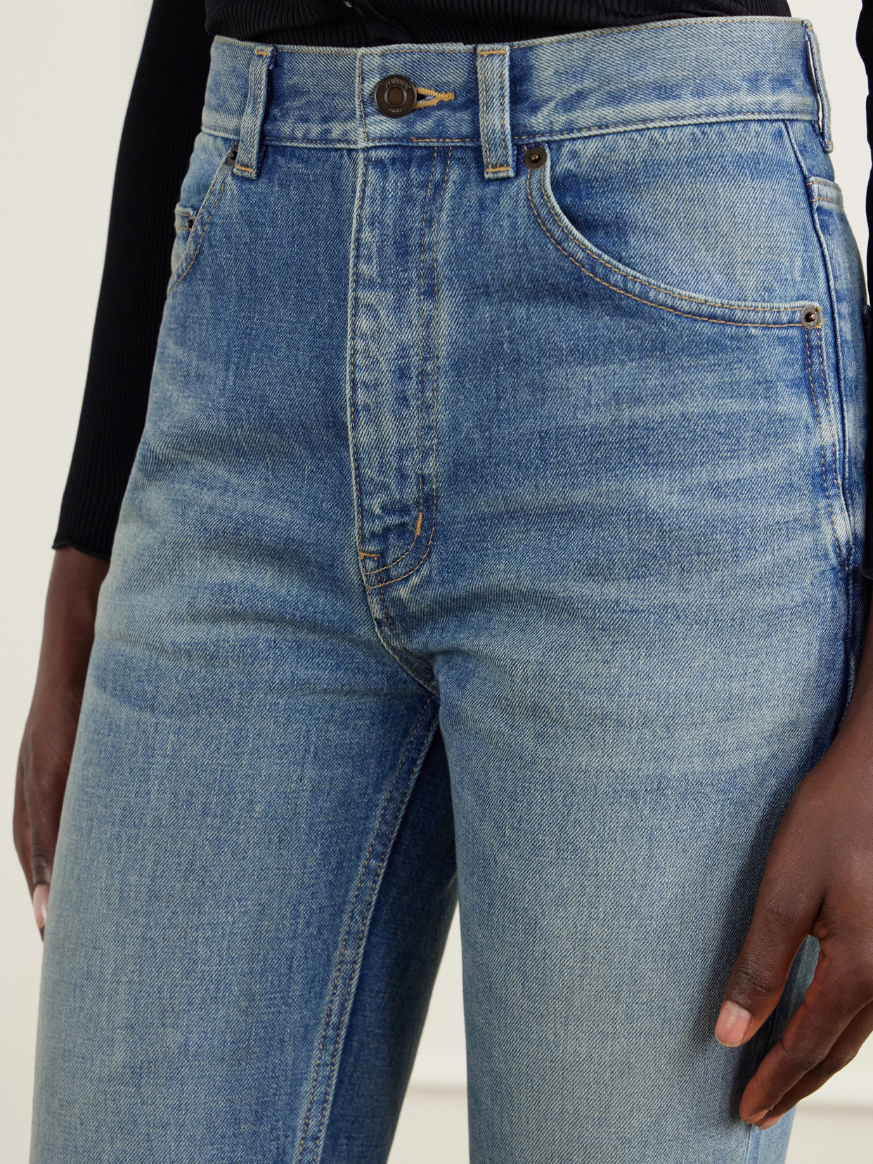 High-Rise Bootcut Jeans