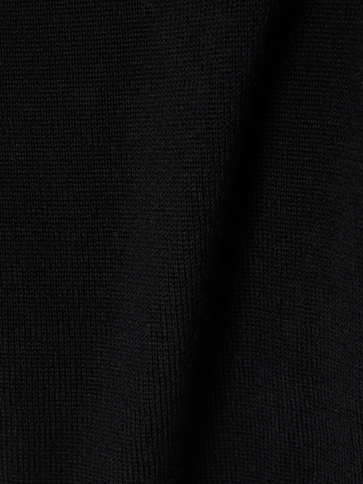 Saint Laurent Cropped Wool Sweater In Black