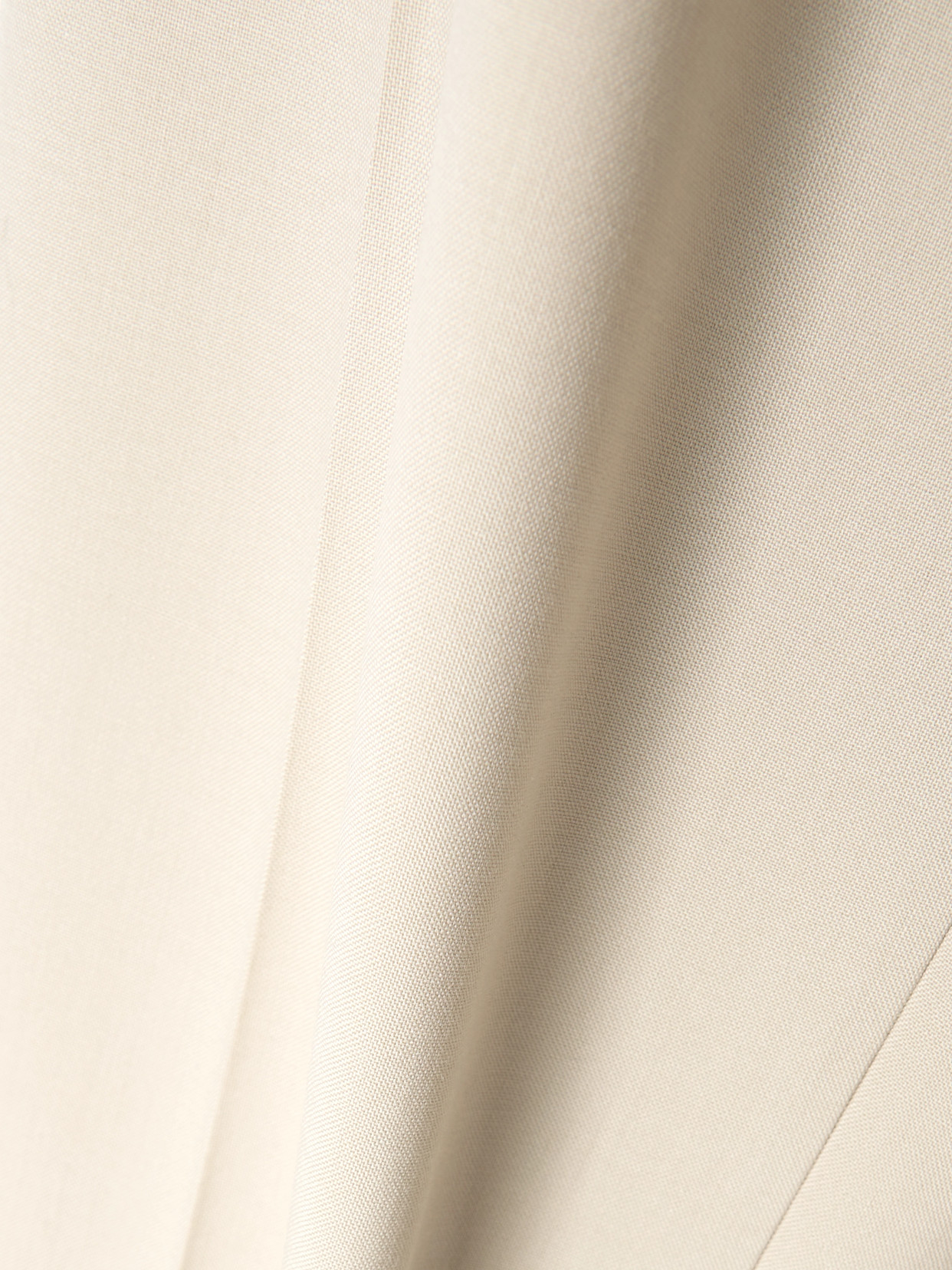 Saint Laurent Pleated Wool Straight-leg Pants In Neutrals