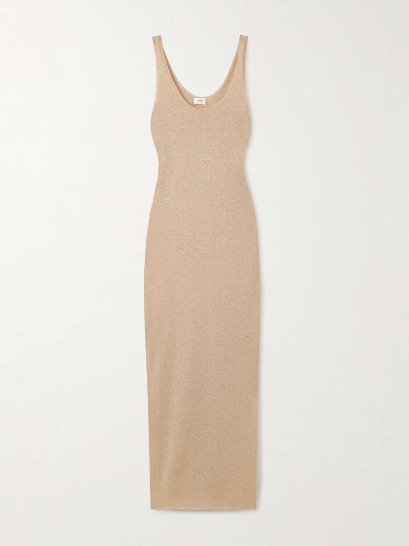Saint Laurent Knitted Maxi Dress