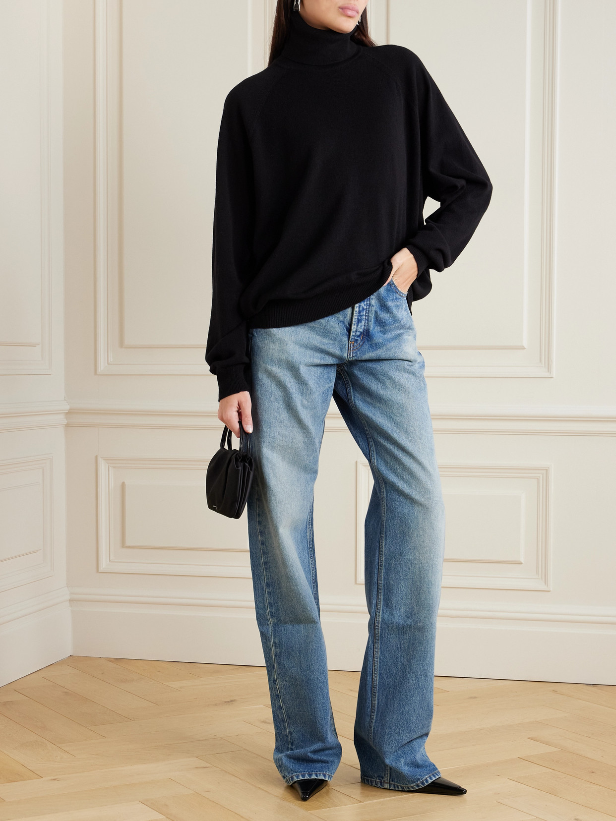 Saint Laurent Sweater In Black