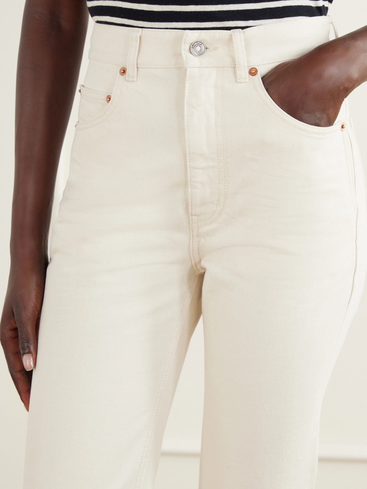 High-Rise Bootcut Jeans