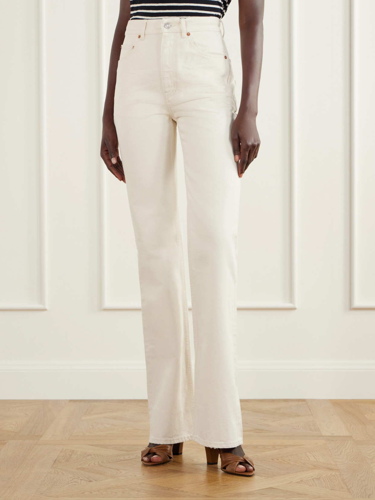 High-Rise Bootcut Jeans