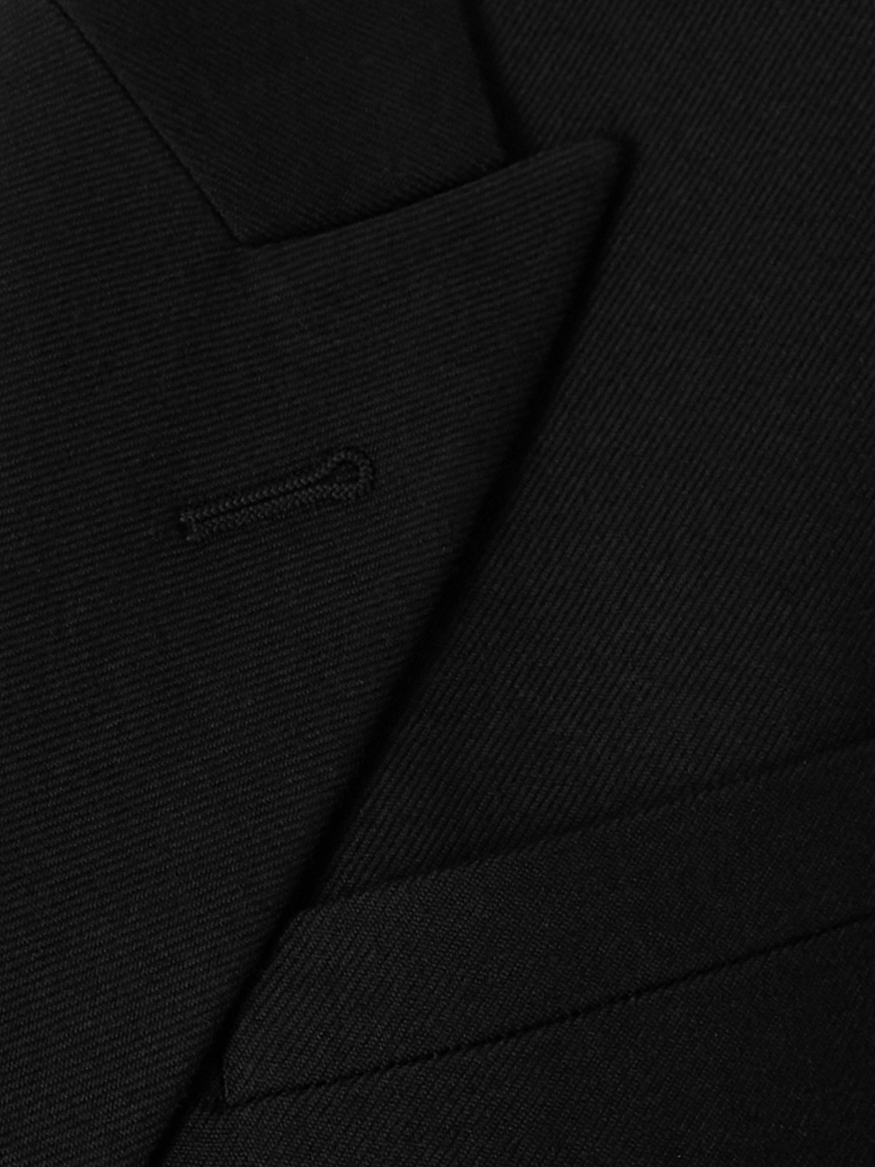 Saint Laurent Women's Woolã² Double-breasted Jacket In Black