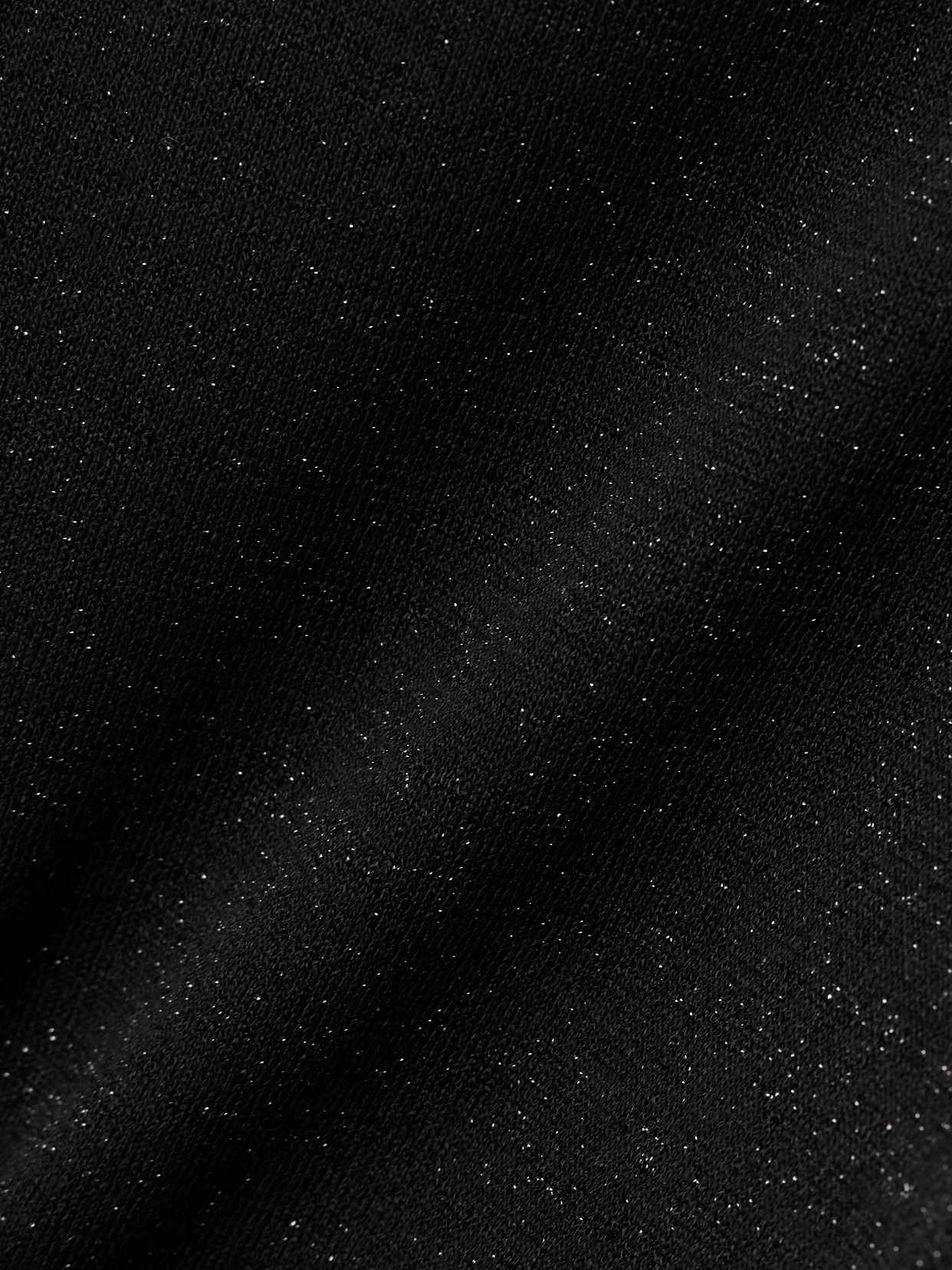 Saint Laurent Metallic Knitted Tank In Black