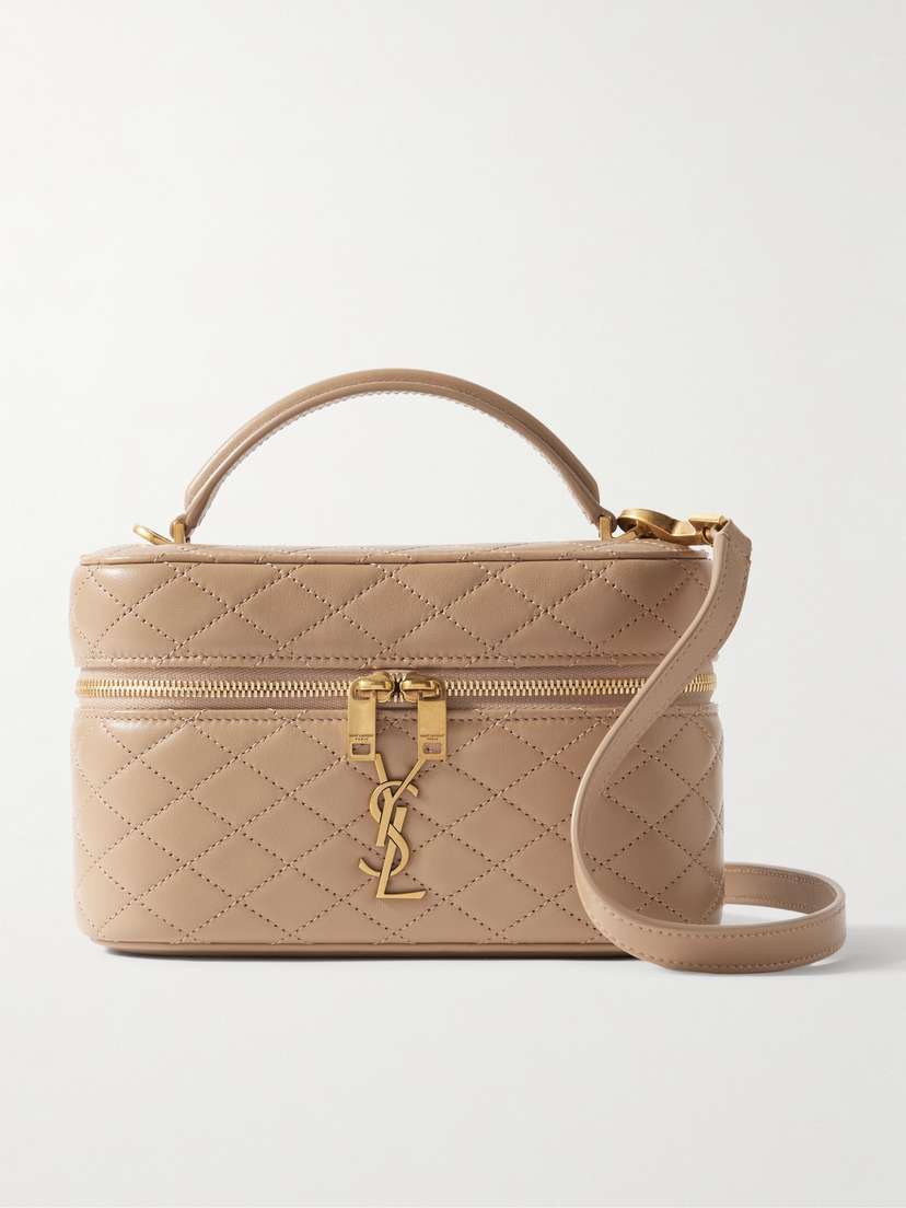 Saint Laurent Gaby Vanity Mini Quilted Leather Shoulder Bag