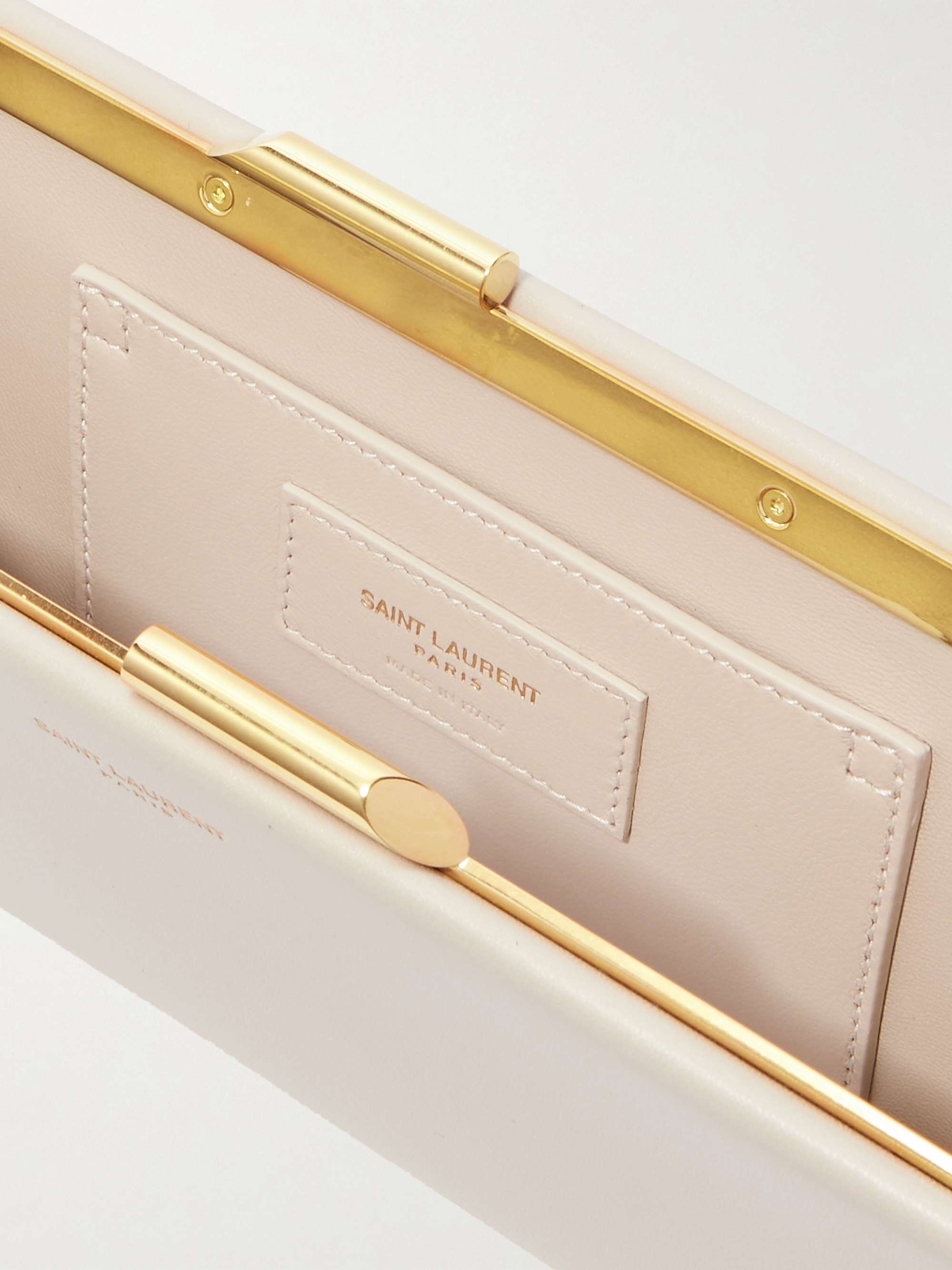SAINT LAURENT Leather clutch
