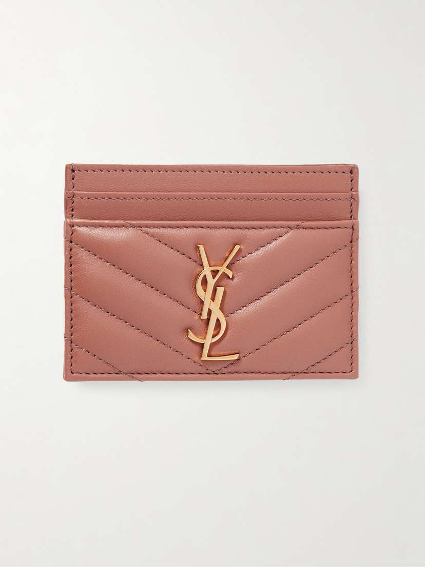 Saint Laurent Cassandre Matelassé Leather Cardholder