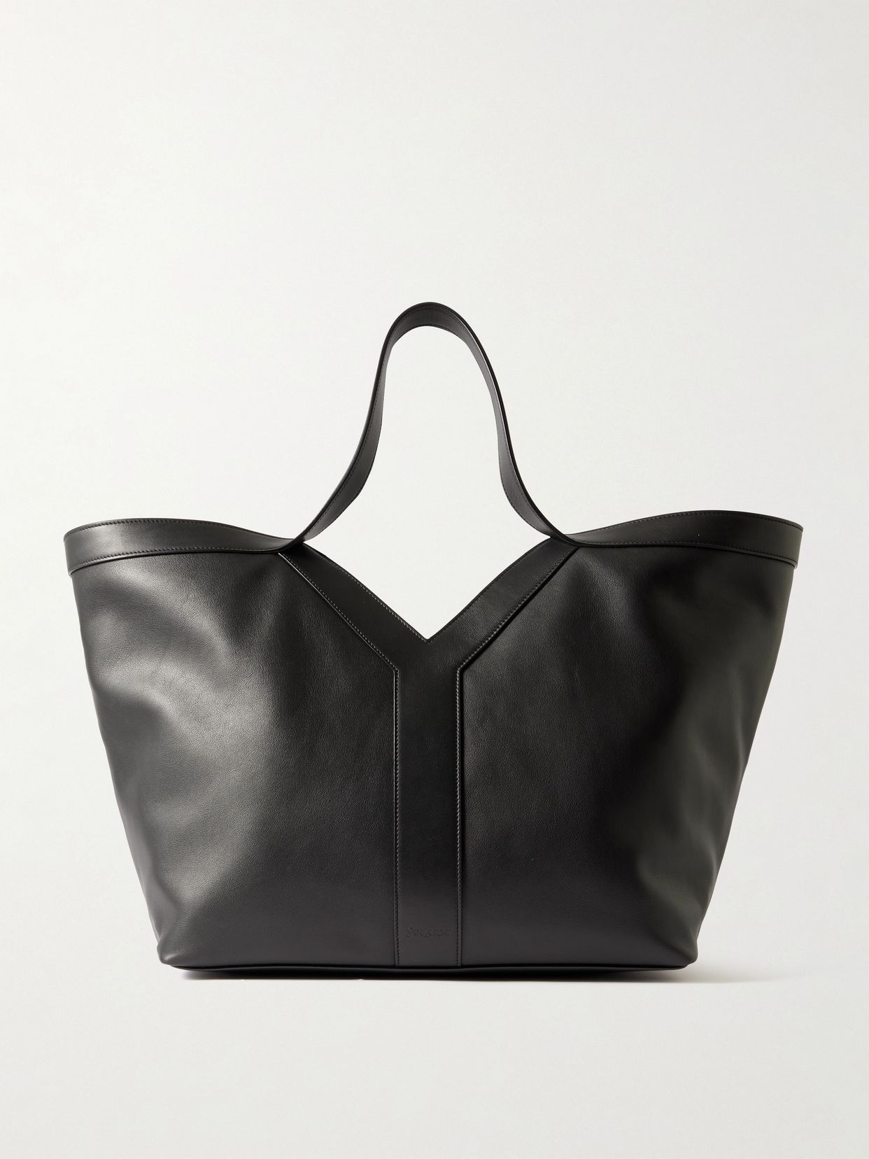 Y leather tote