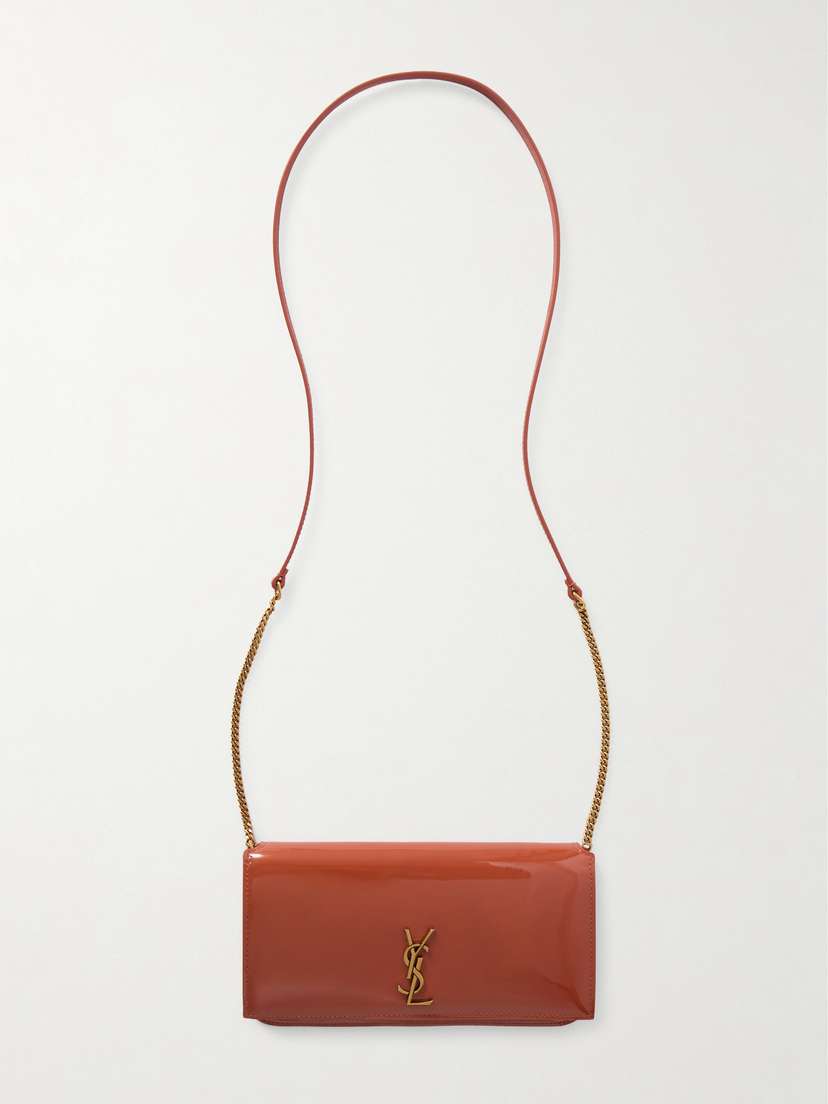 Saint Laurent Cassandre Strap Leather Phone Case