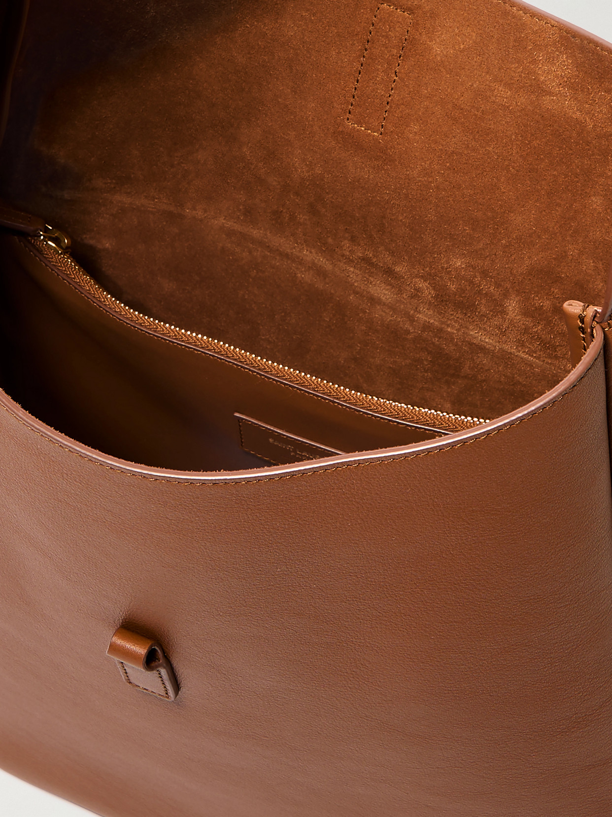 Saint Laurent Le 5 À 7 Supple Large Leather Shoulder Bag In Brown