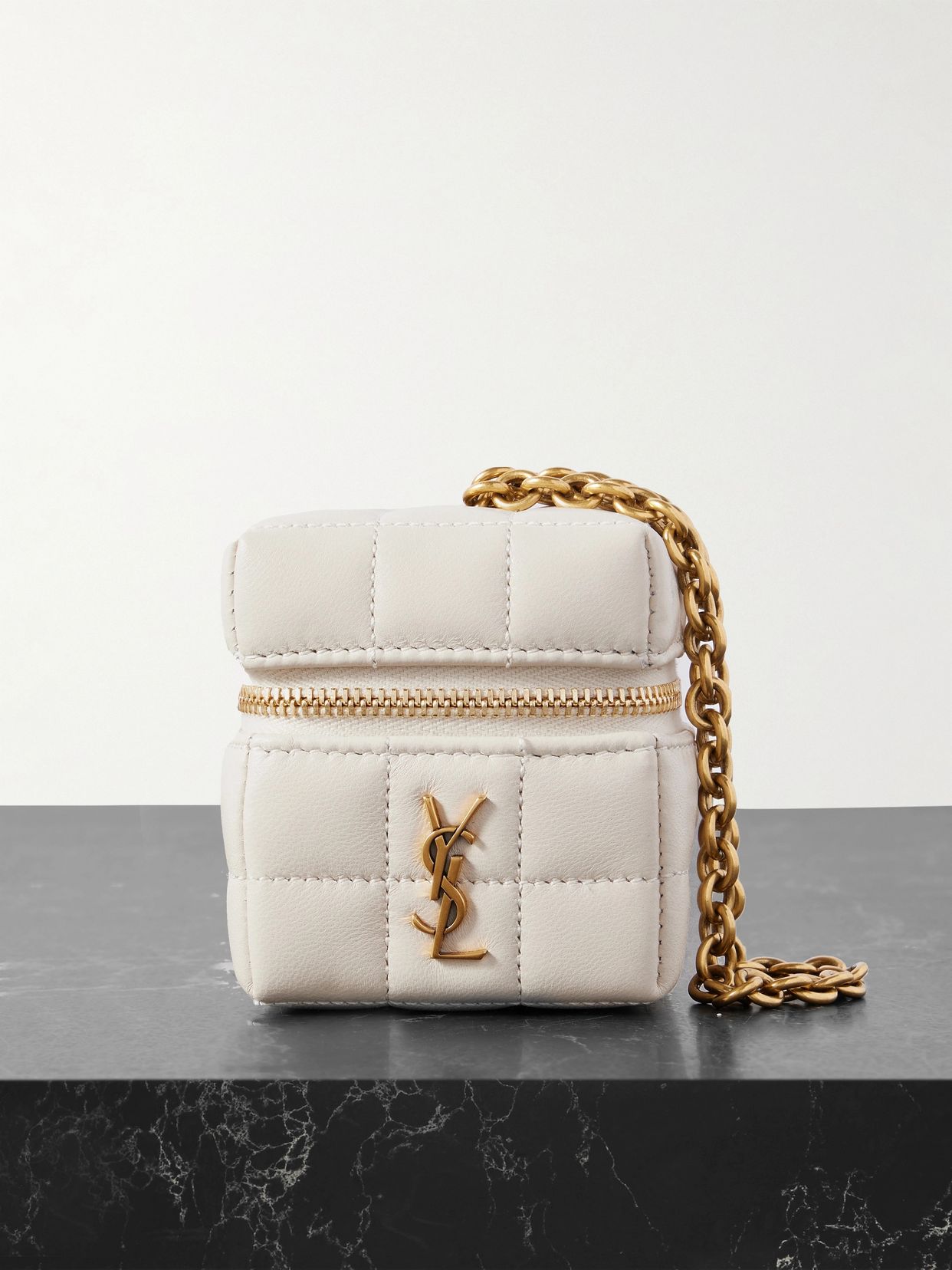 Cassandre matelassé mini quilted leather pouch