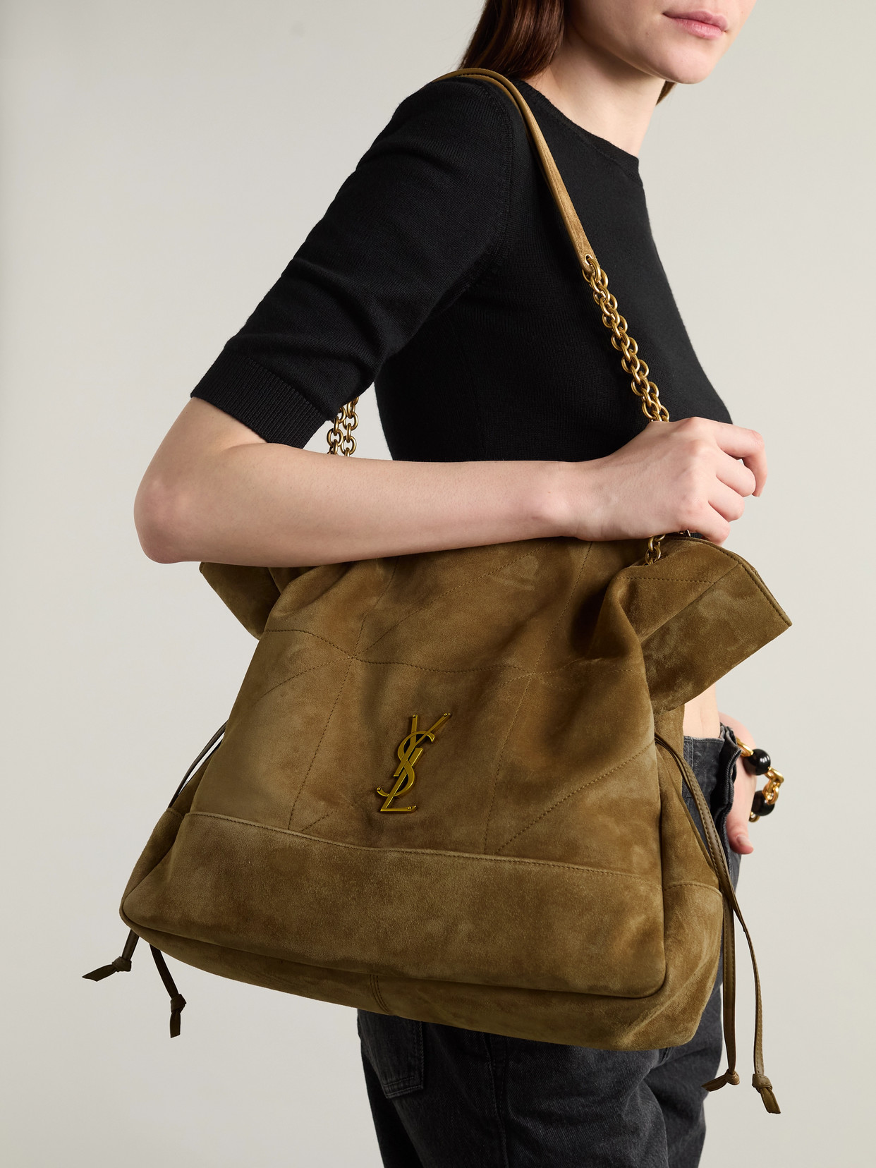 Jamie Shopping Quilted Shoulder Bag