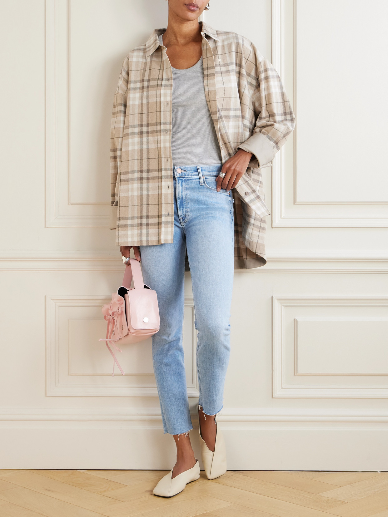 Mother The Mid Rise Dazzler Ankle Slim Jeans In In The Blink Of An Eye In Blue
