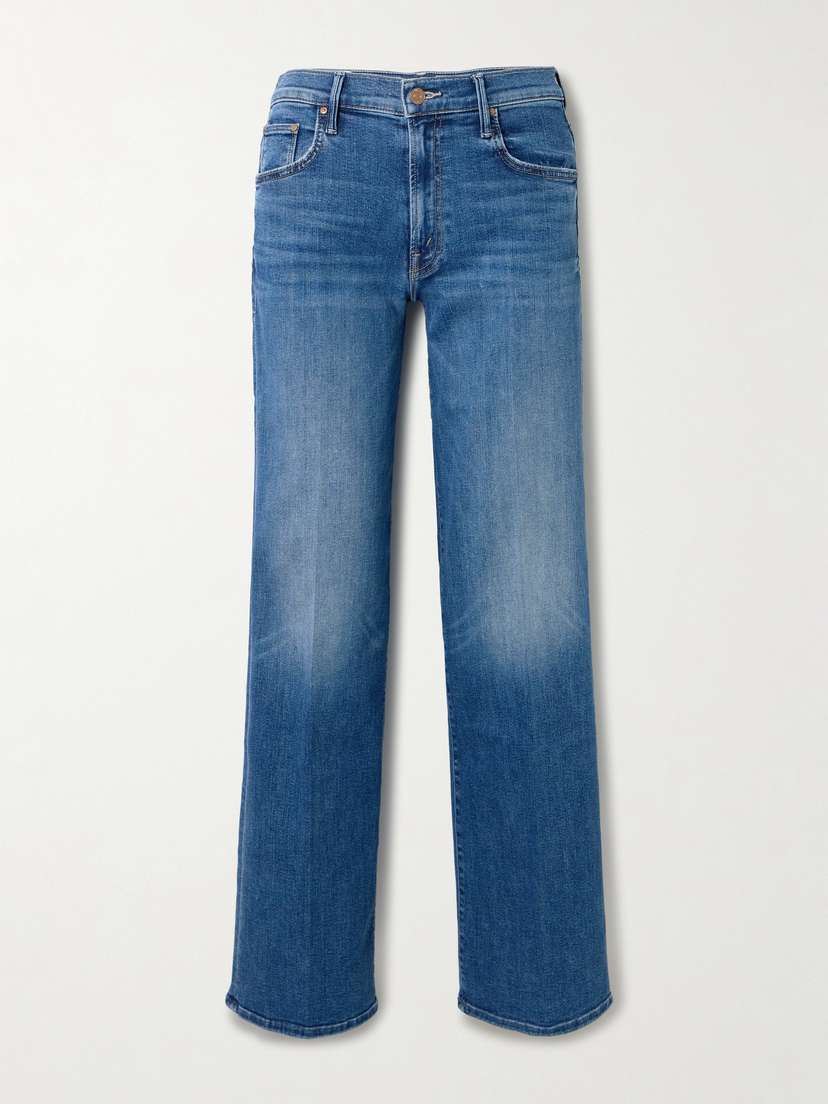 Mother The Maven Sneak Mid-rise Straight-leg Jeans