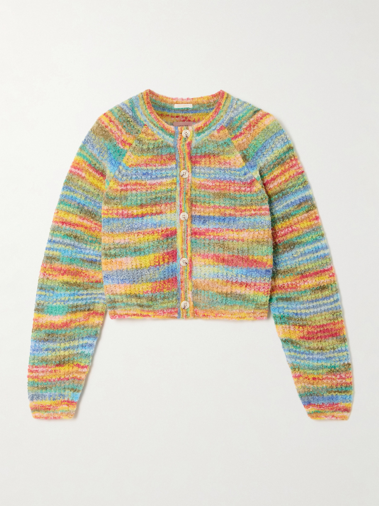 MOTHER CROPPED ALPACA-BLEND CARDIGAN