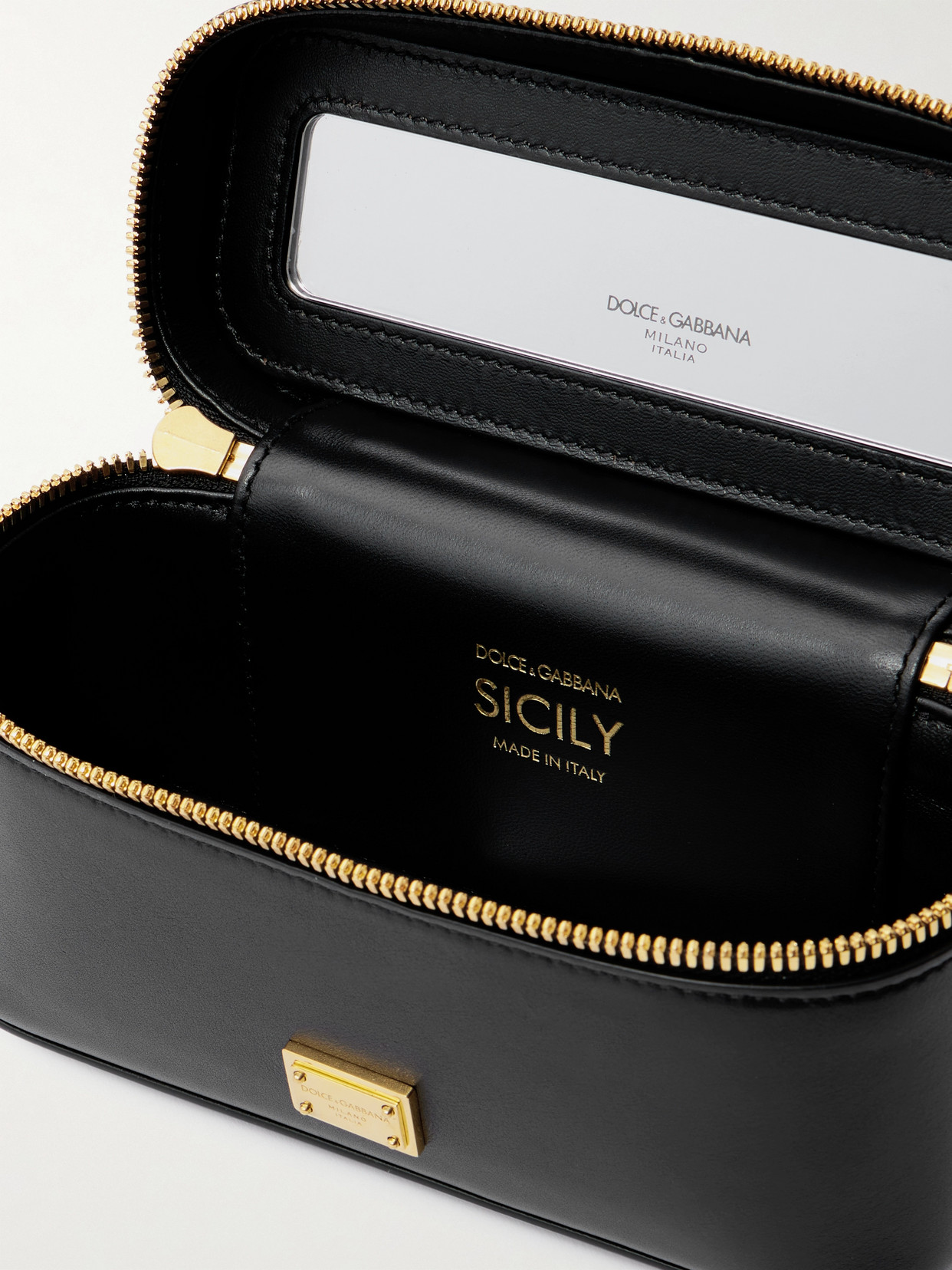 Dolce & Gabbana Borsa A Spalla Sicily In Pelle Nera  Donna In Black