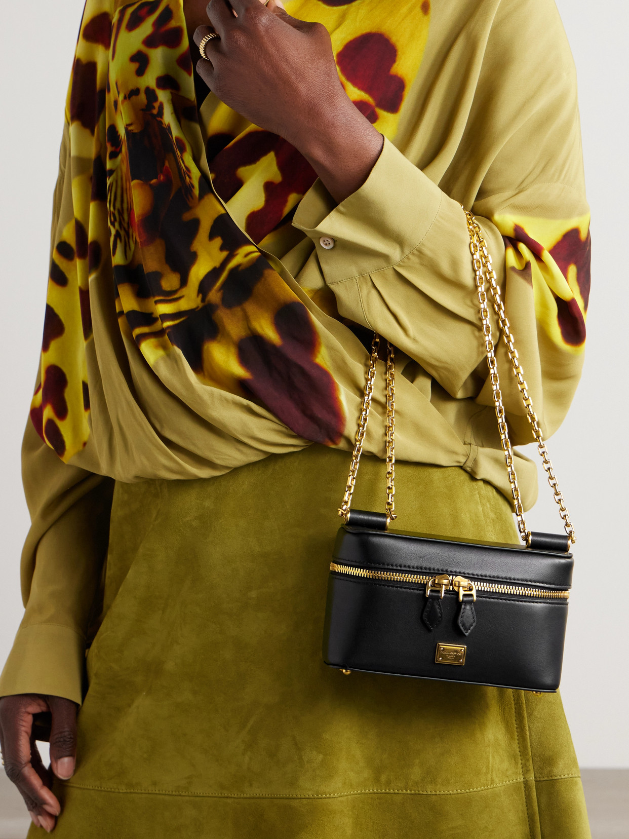 Dolce & Gabbana Borsa A Spalla Sicily In Pelle Nera  Donna In Black