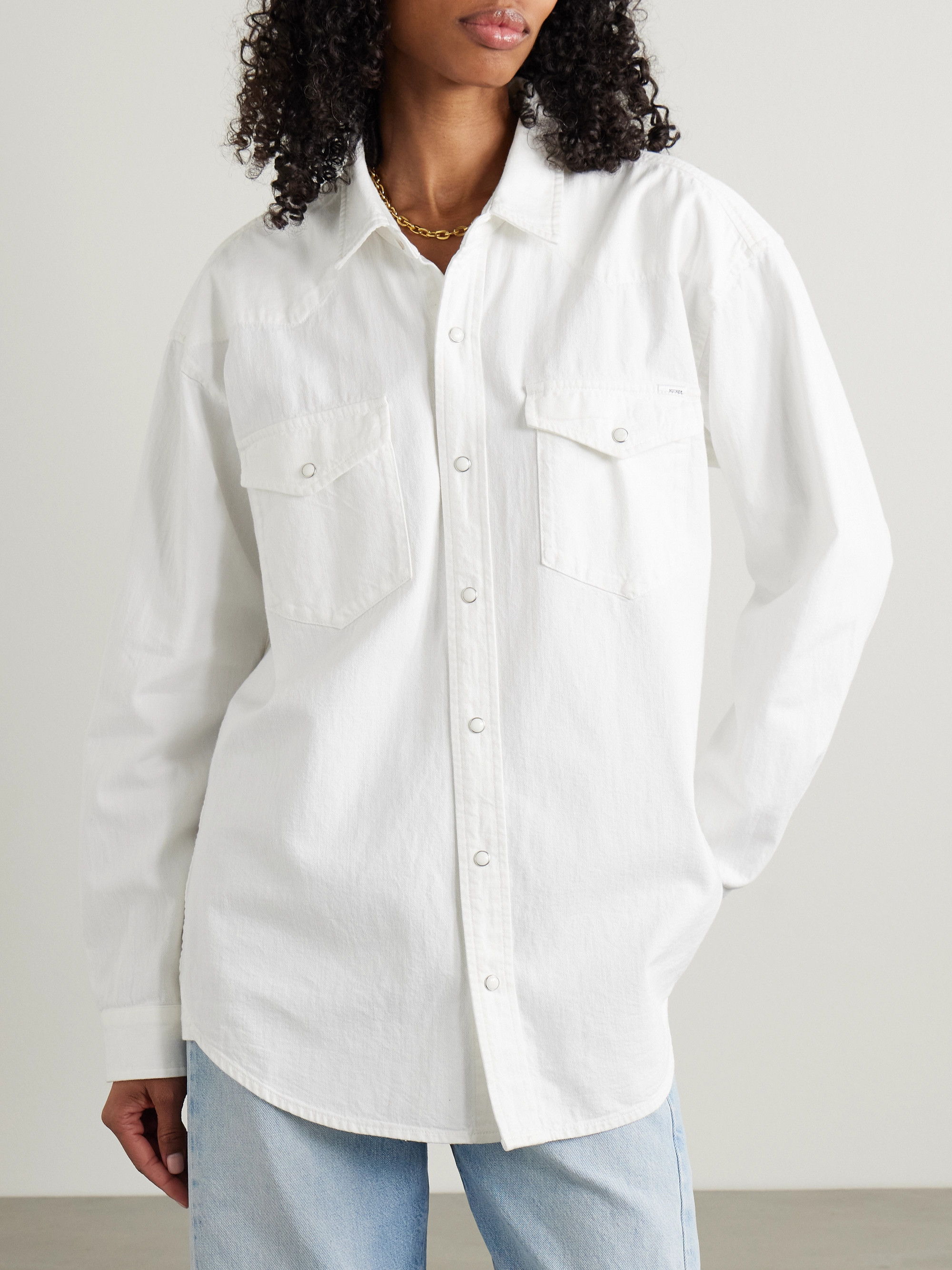 MOTHER The Exes and Oh's denim shirt