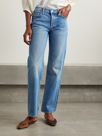 MOTHER The Smarty mid-rise slim-leg jeans