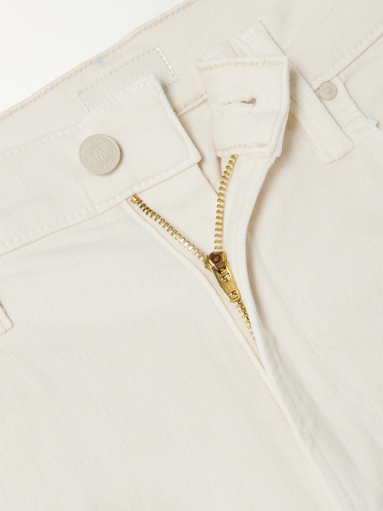 The Rambler Zip Ankle Cropped Straight-Leg Jeans