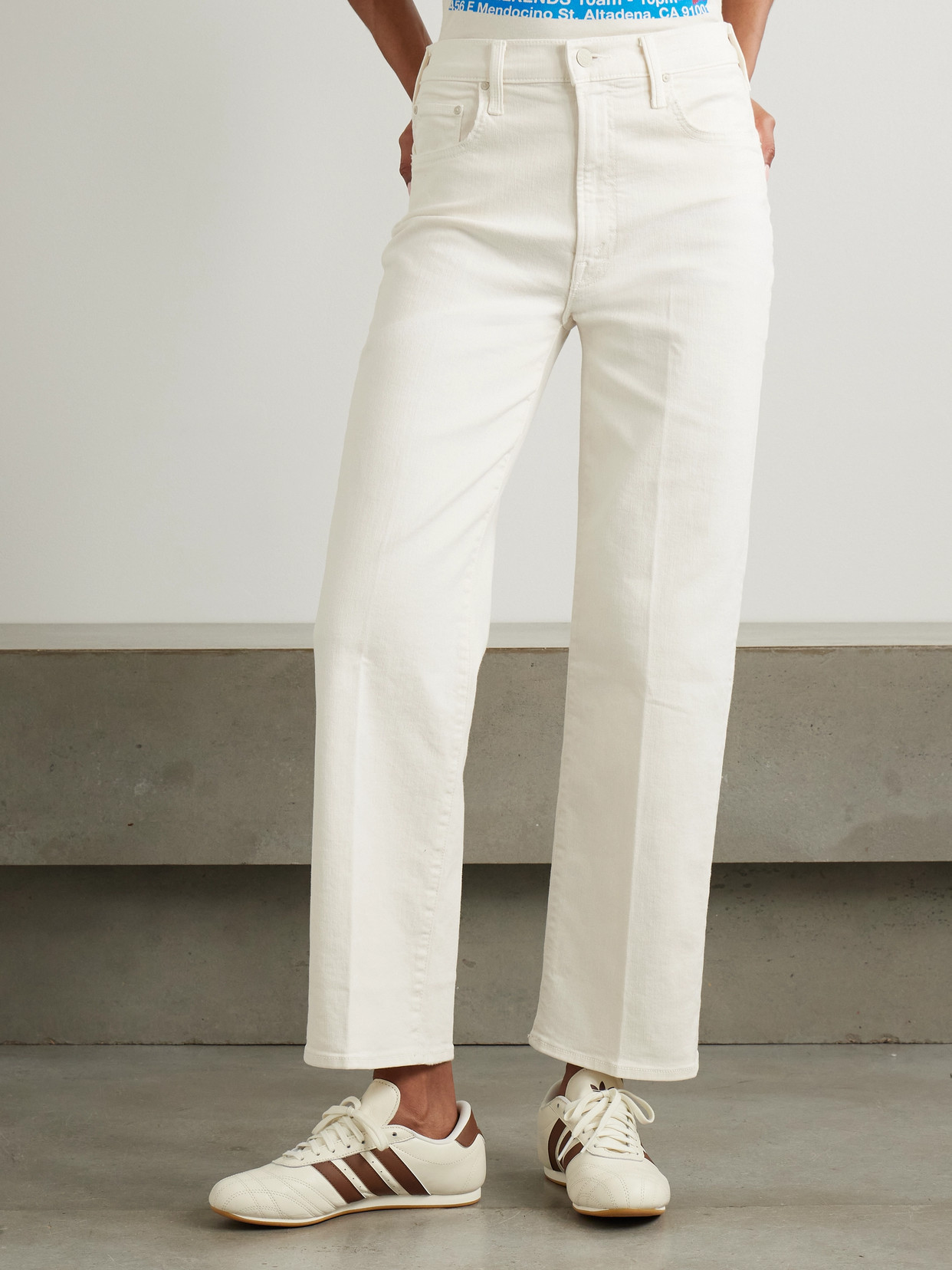 The Rambler Zip Ankle Cropped Straight-Leg Jeans
