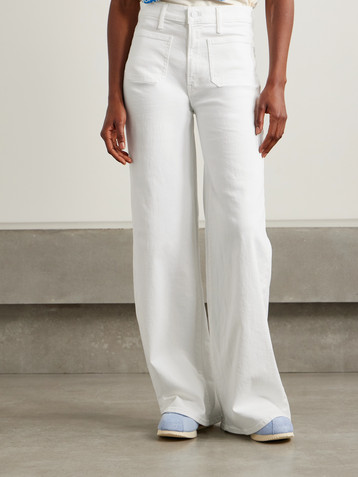 MOTHER The Patch Pocket Undercover Sneak high-rise wide-leg jeans