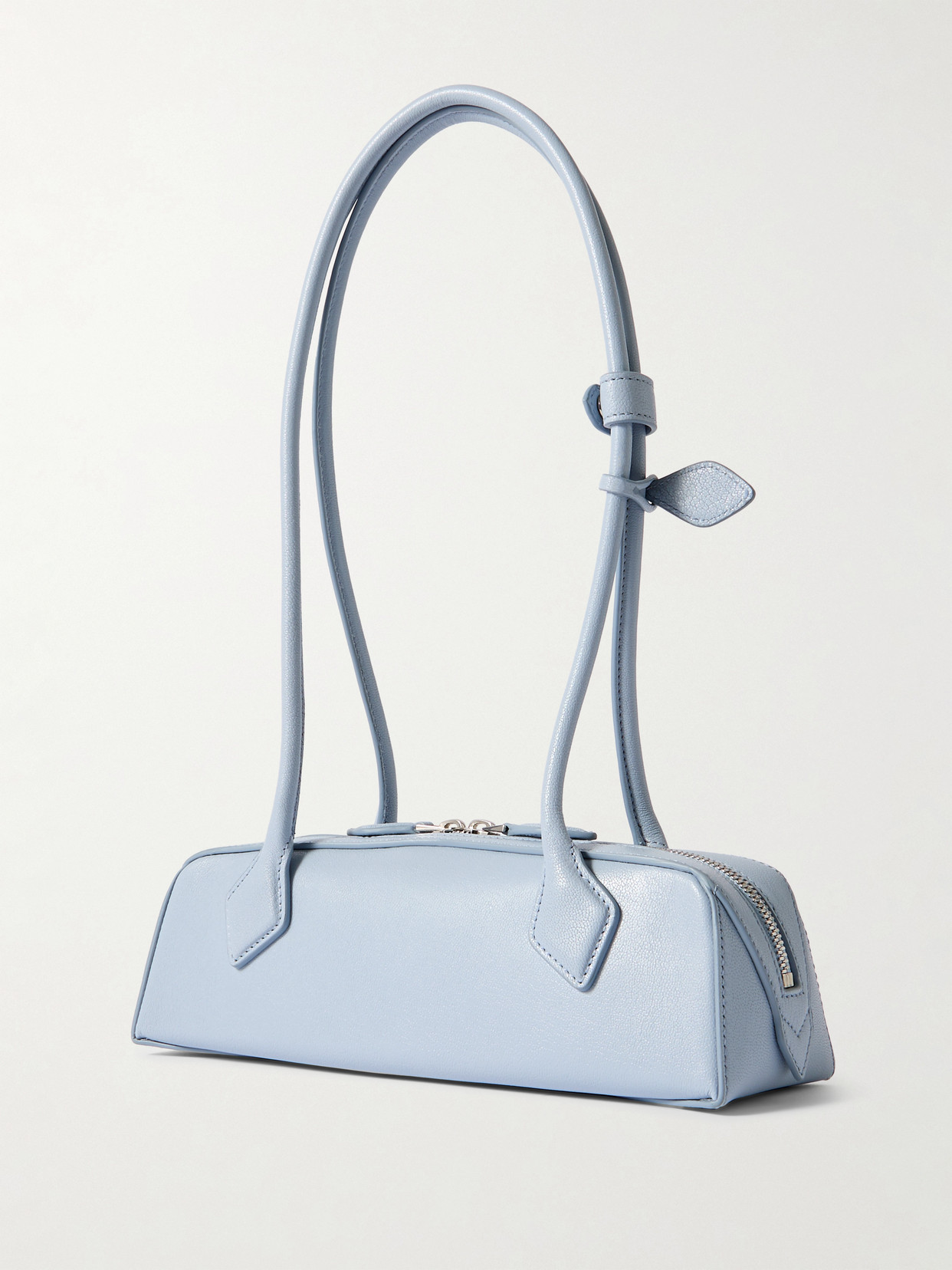 Alaïa Le Teckel Small Leather Shoulder Bag In Blue