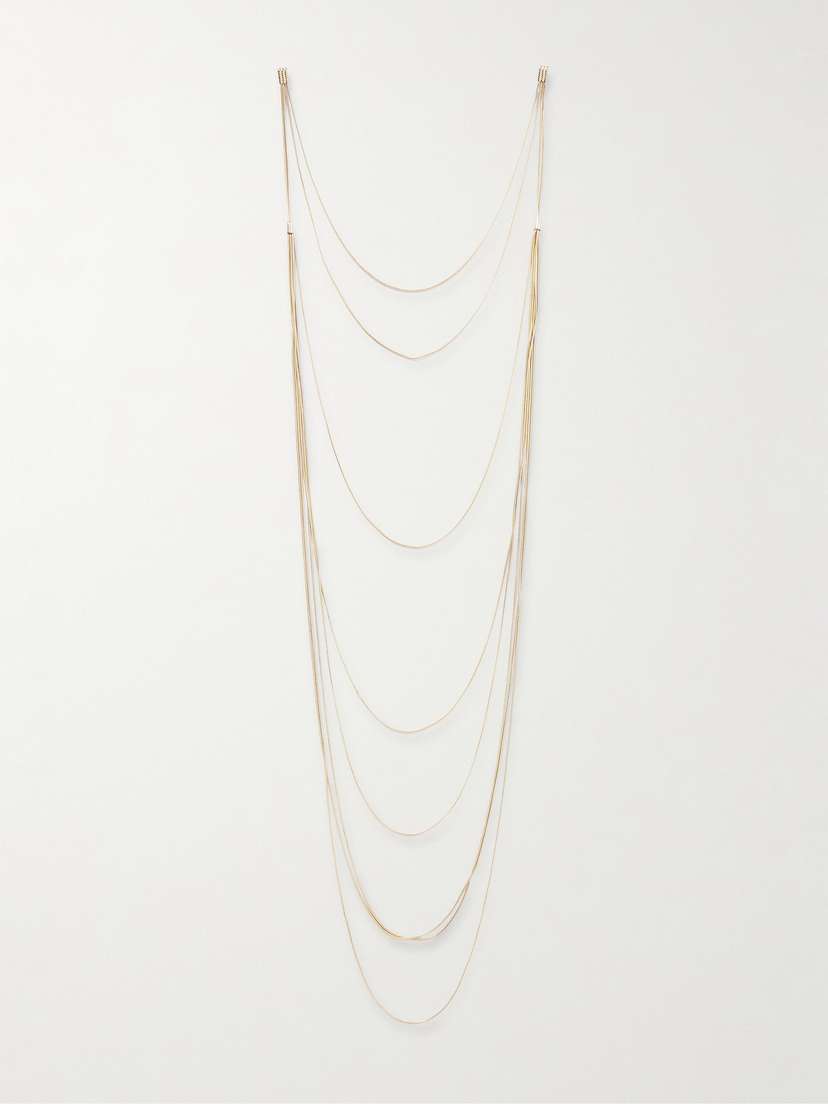 Alaïa Layered Gold-tone Earrings