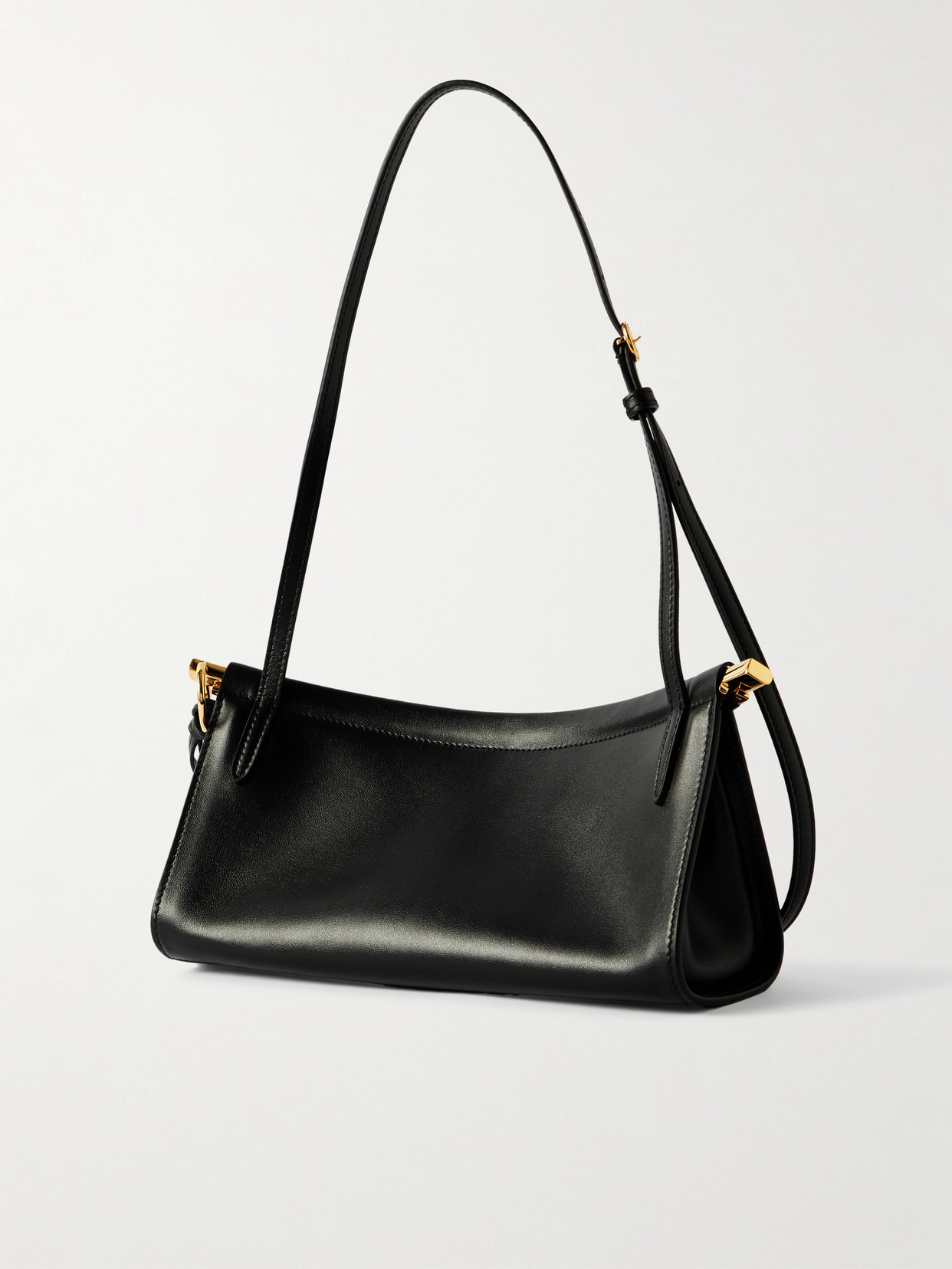 ALAÏA CLICK E/W SMALL LEATHER SHOULDER BAG