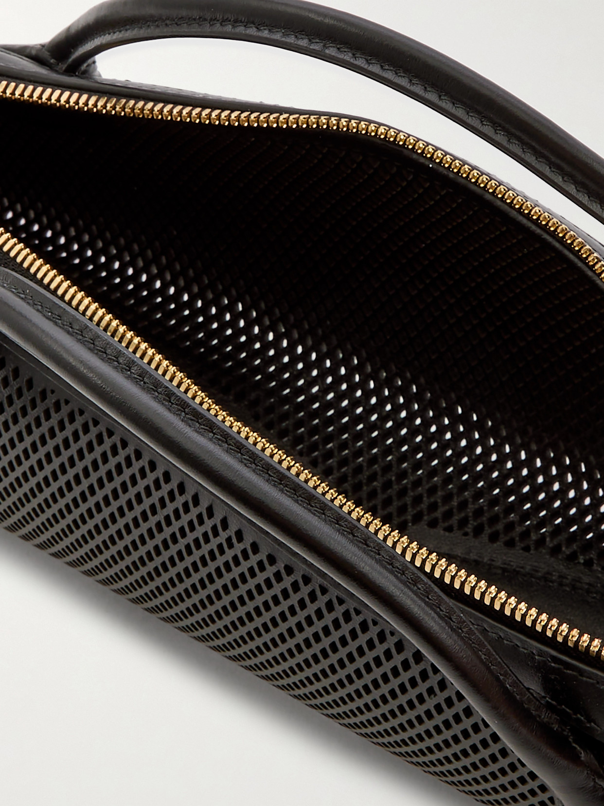 Alaïa Teckel Laser-cut Leather Tote In Black