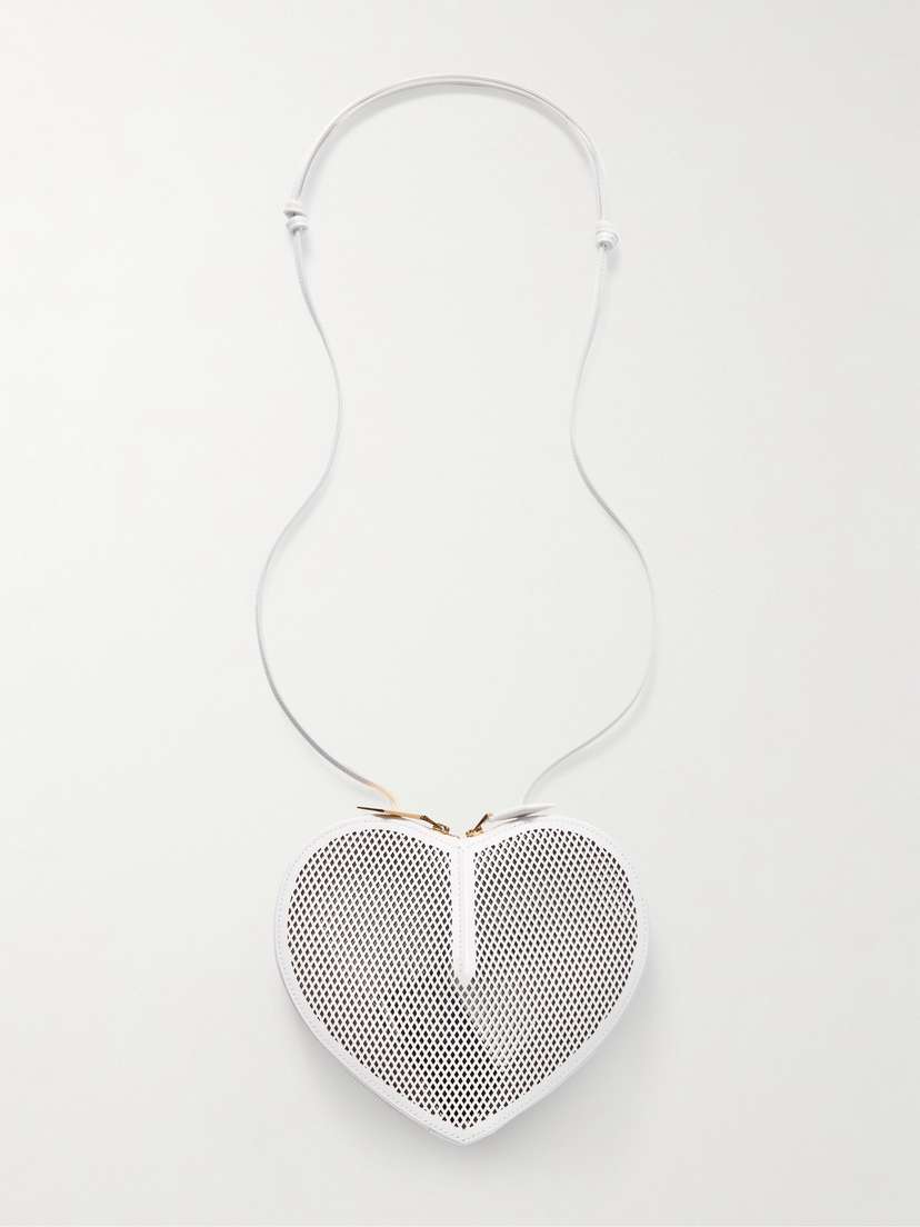 Alaïa Le Coeur Laser-cut Leather Shoulder Bag