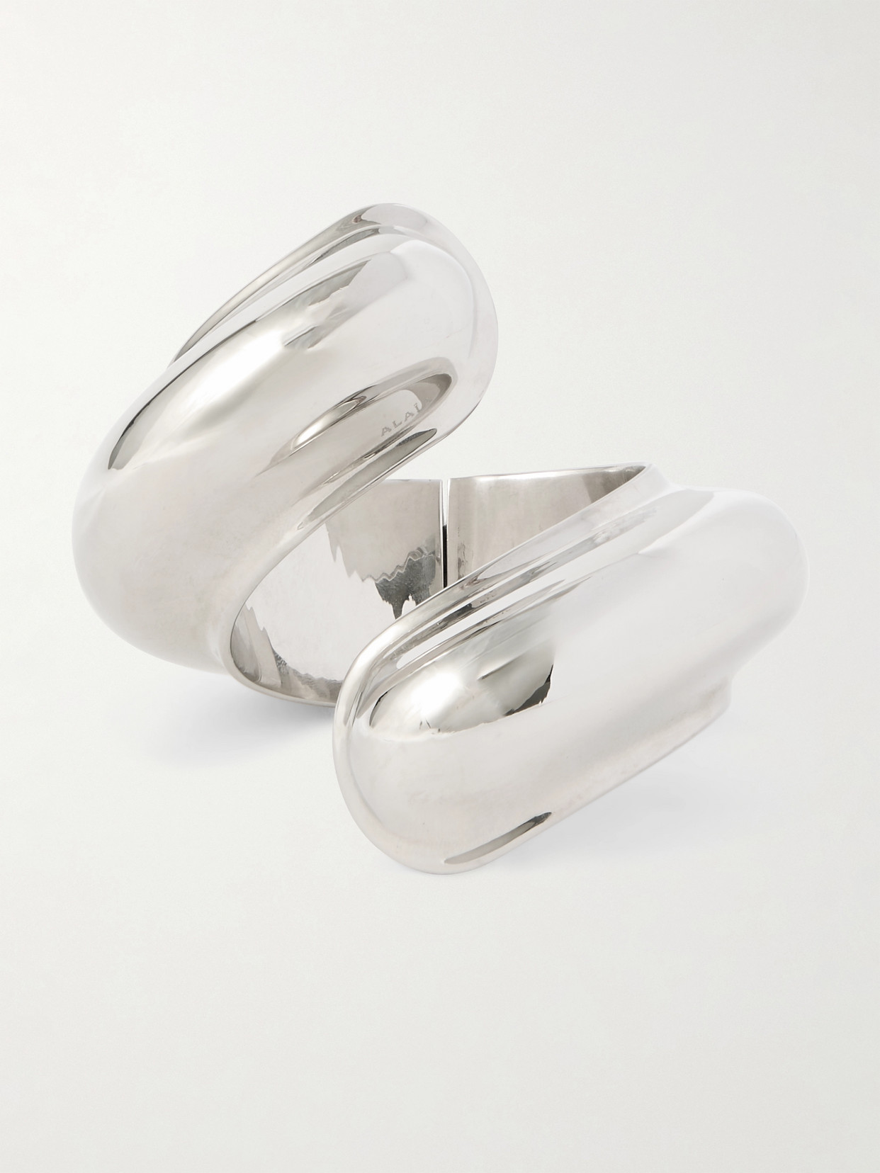 Alaïa Silver-tone Cuff In White