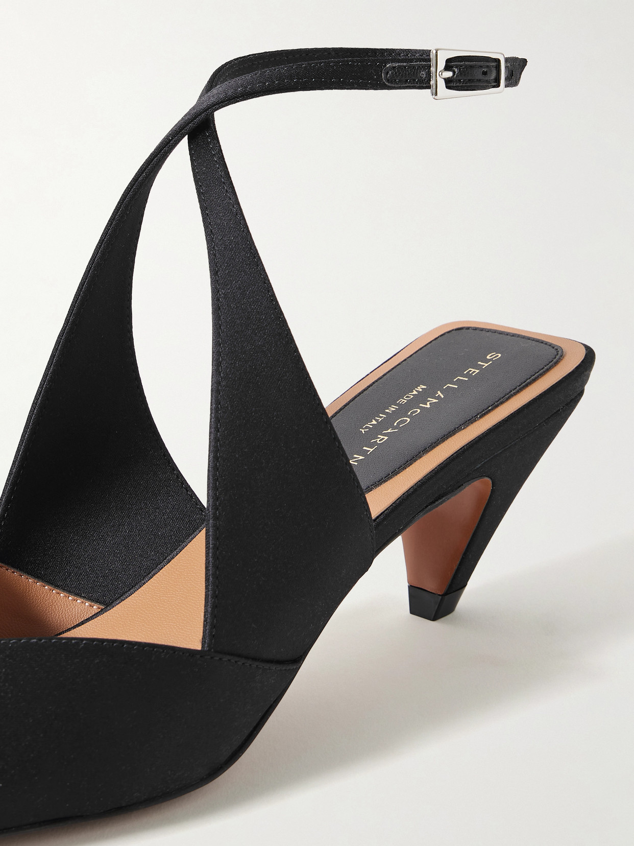 STELLA MCCARTNEY SPUR SATIN PUMPS