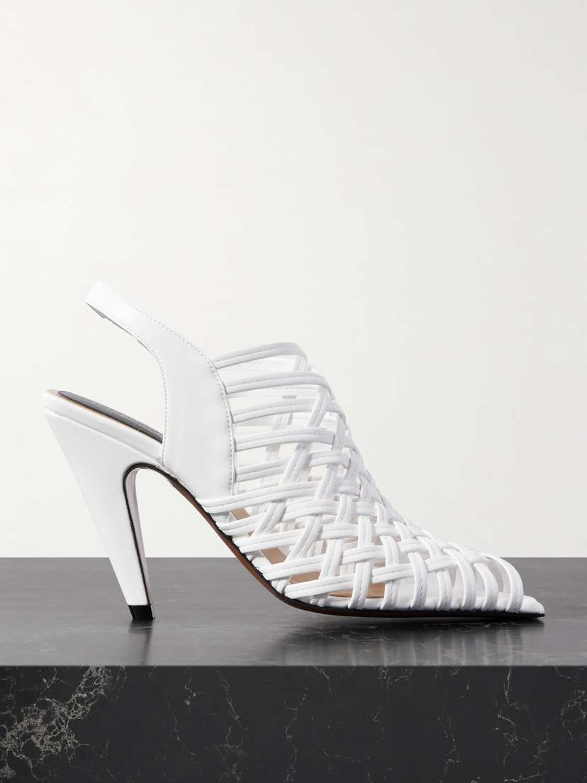 Stella McCartney Woven Vegan Slingback Pumps