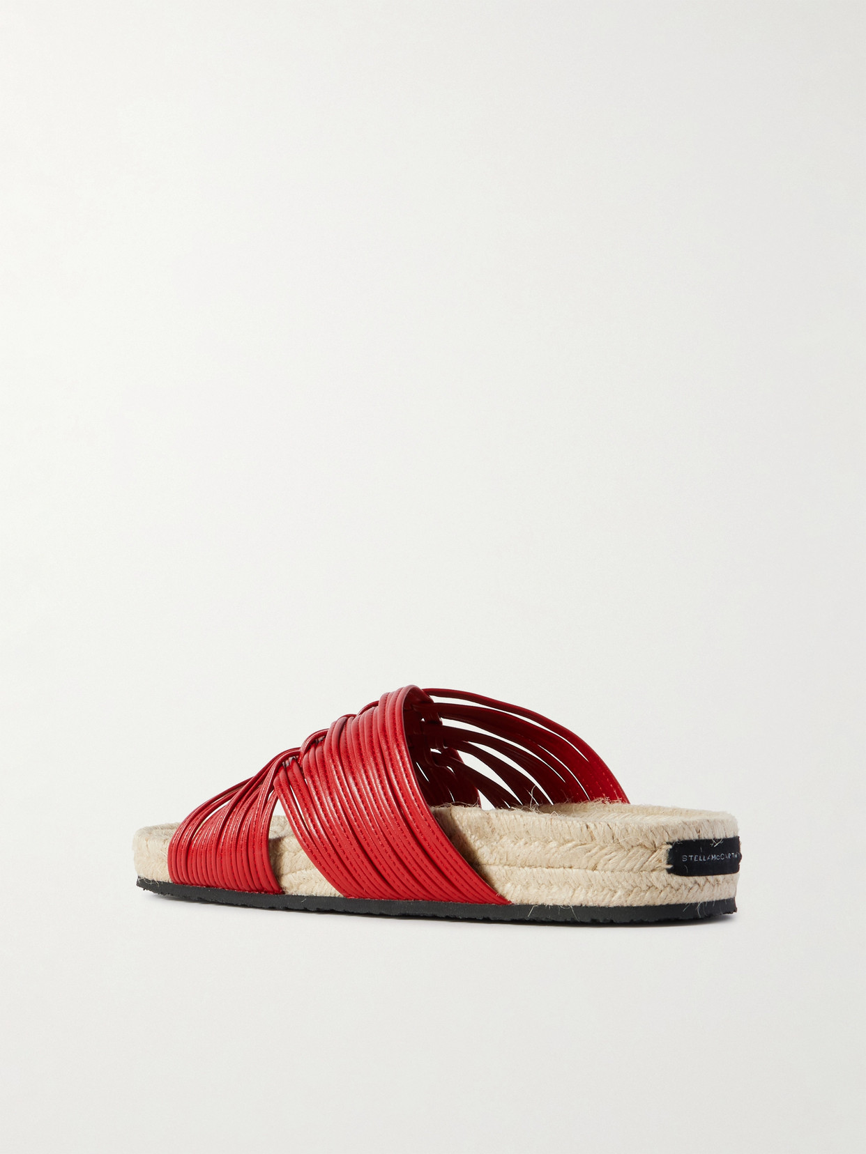 Stella Mccartney Gaia Vegan Flats In Red