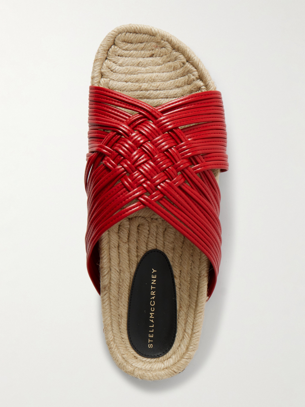 Stella Mccartney Gaia Vegan Flats In Red