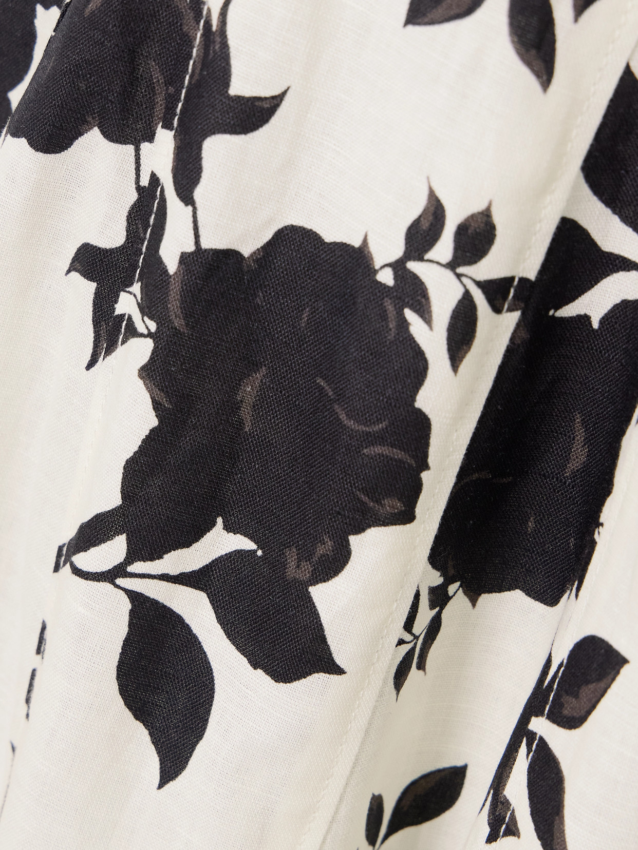 Self-portrait Floral-print Linen And Cotton-blend Midi Dress In Off-white